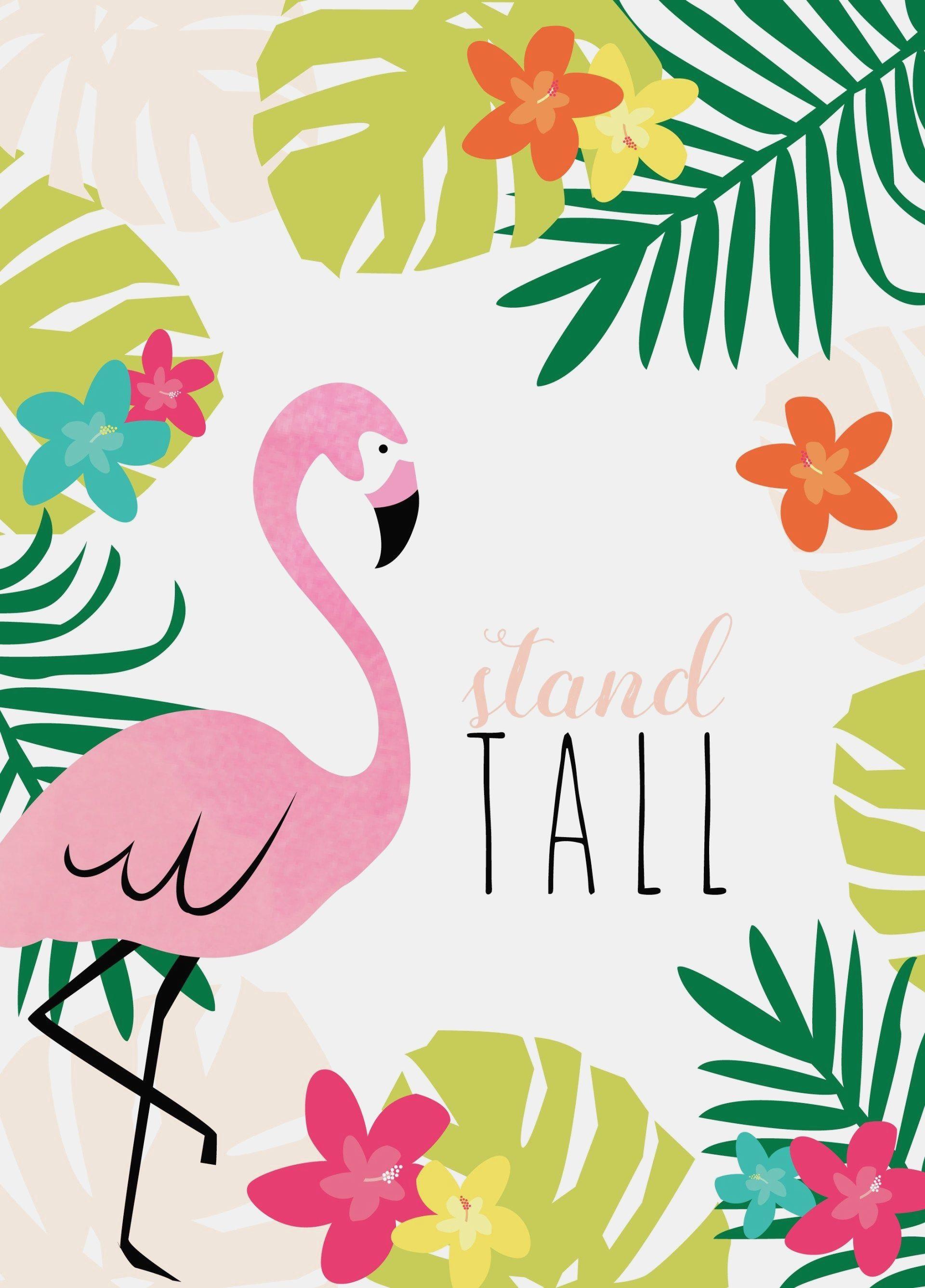 1920x2674 Cute Flamingo Wallpaper