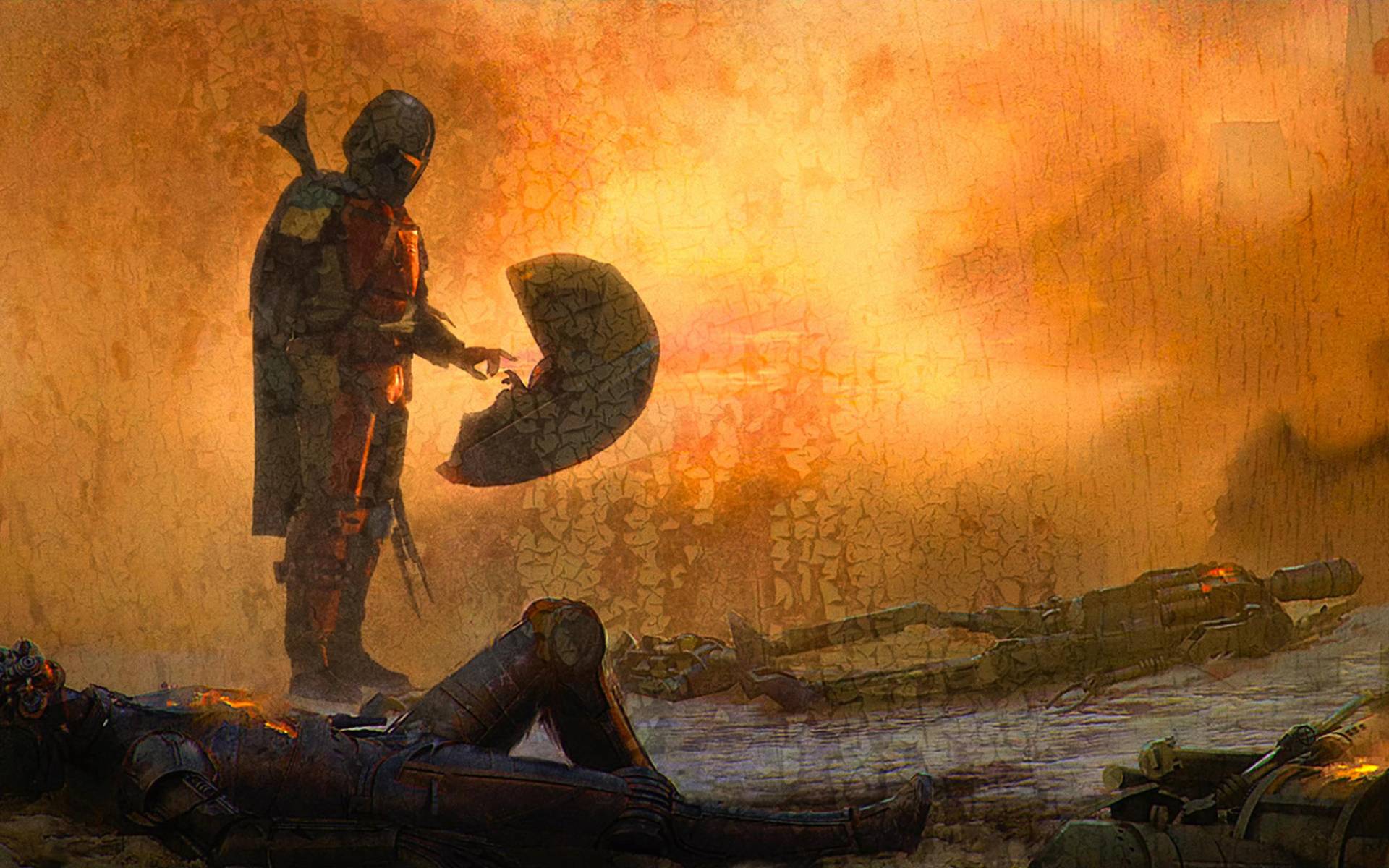 1920x1200 Mandalorian and Baby Yoda Concept Art 1200P Wallpaper, HD TV Series 4K Wallpaper, Image, Photo and Background