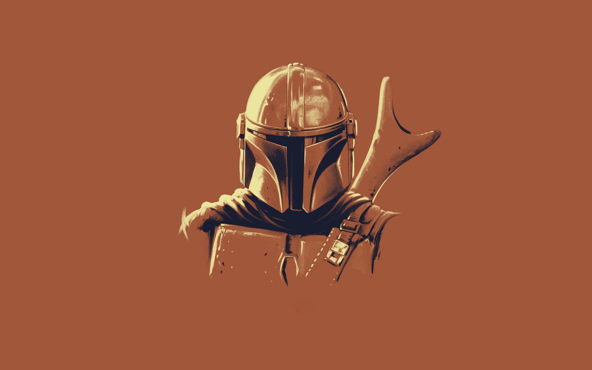 1920x1200 Download The Mandalorian, star wars, minimalist wallpaper, 1920x Widescreen 16: Widescreen