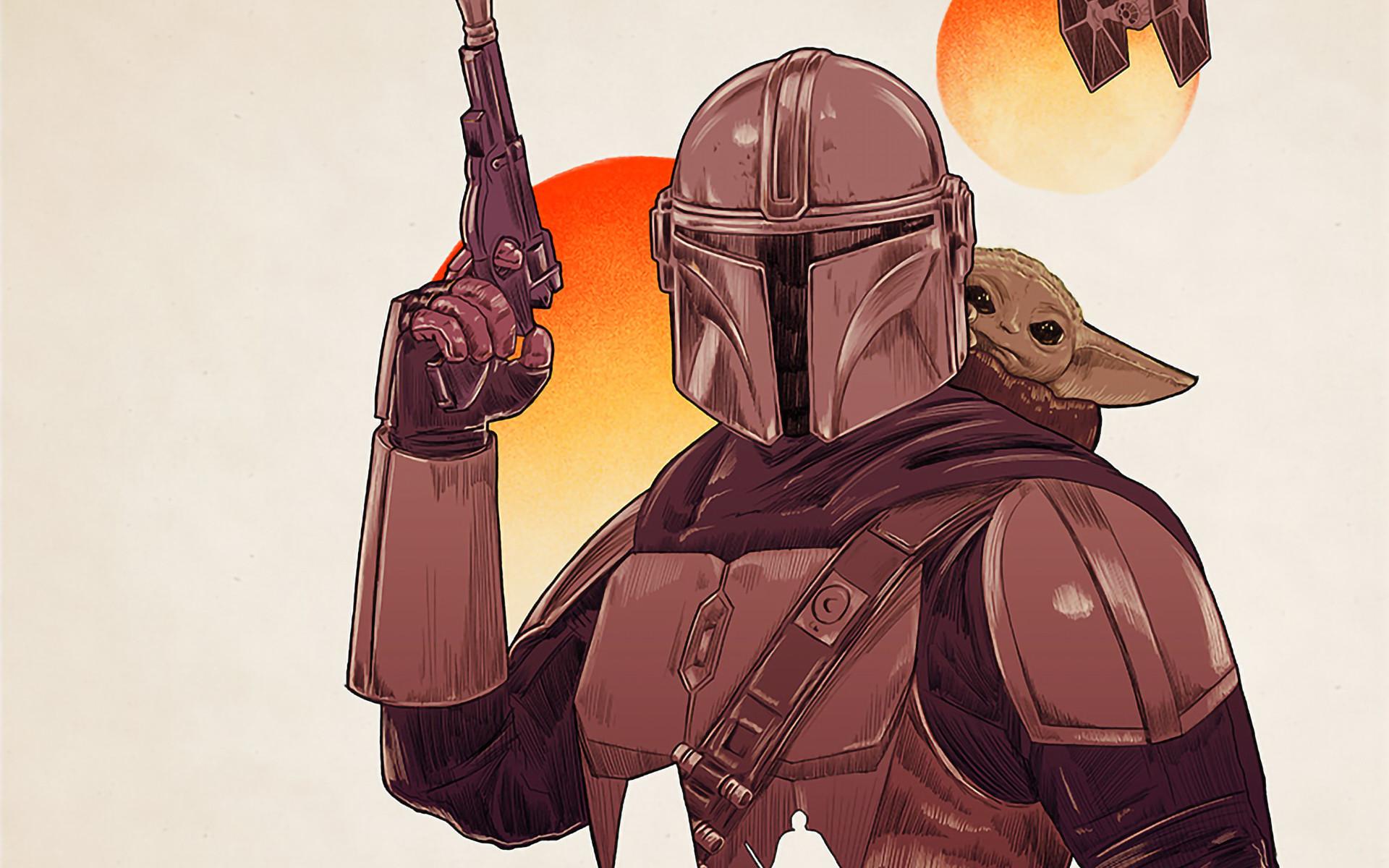 1920x1200 Mandalorian and The Child Yoda 1200P Wallpaper, HD TV Series 4K Wallpaper, Image, Photo and Background