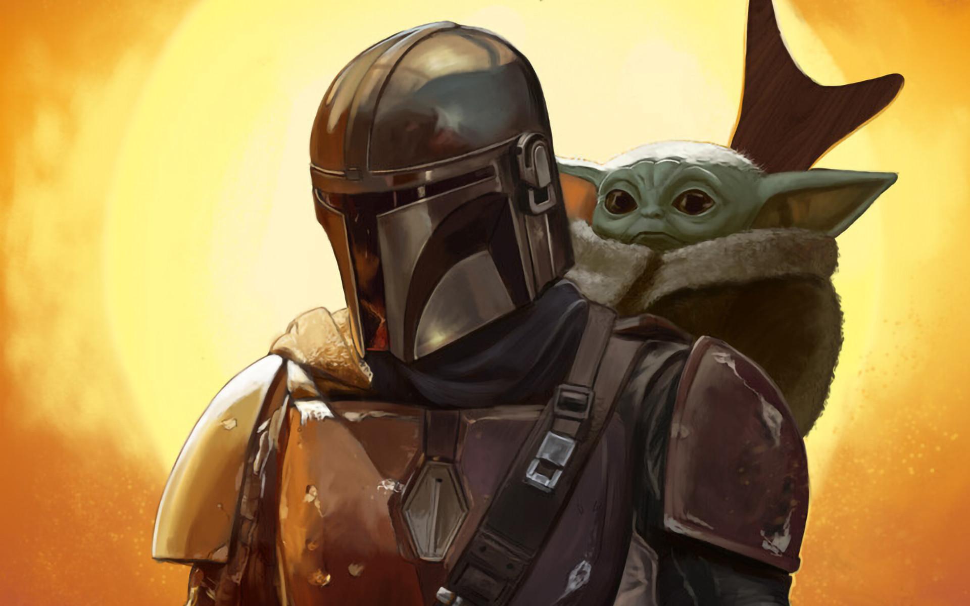 1920x1200 Baby Yoda and Mandalorian FanArt 1200P Wallpaper, HD TV Series 4K Wallpaper, Image, Photo and Background