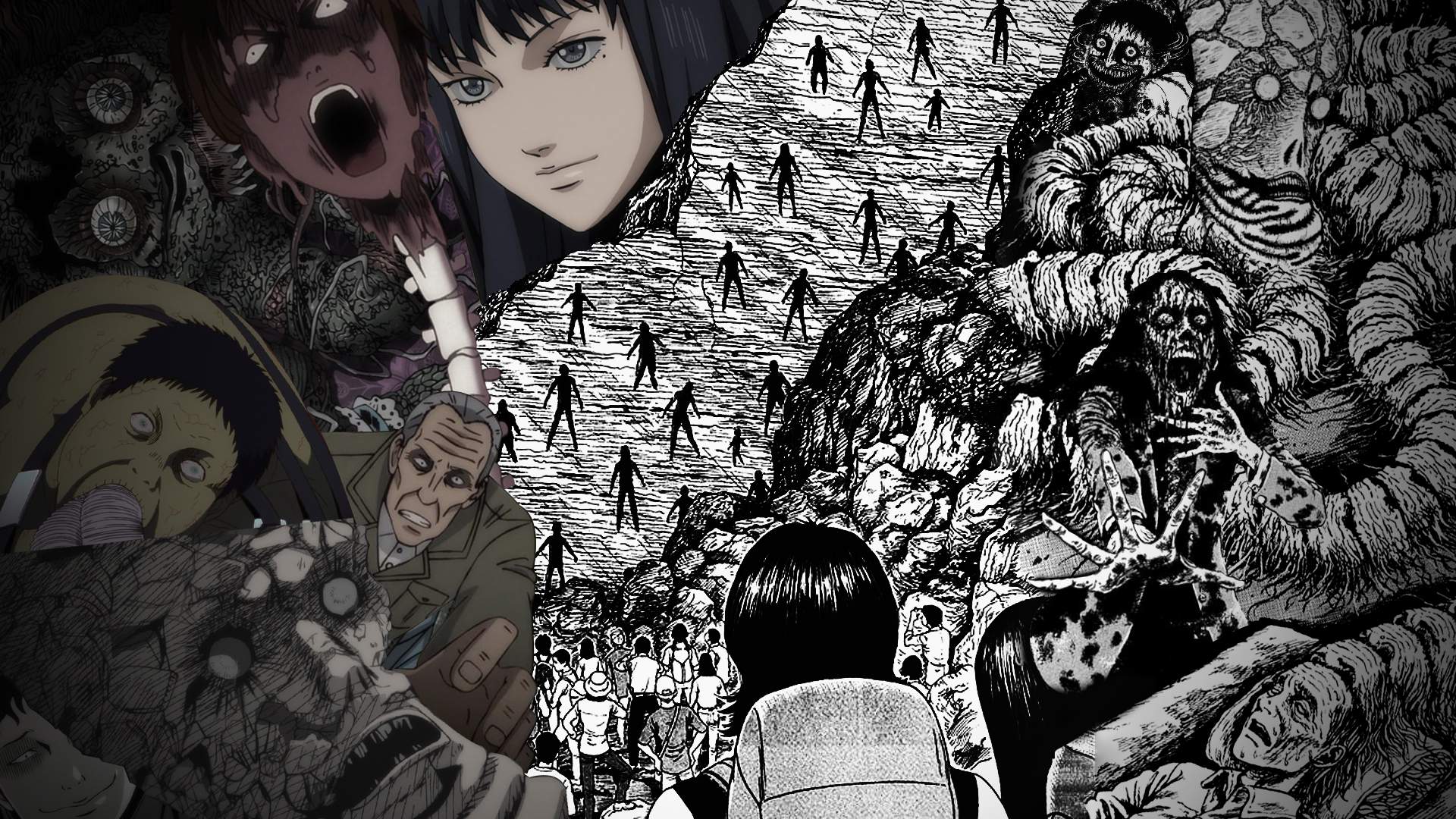 1920x1080 Junji Ito / Anime Comparison Mood board:. Junji Ito Amino Amino