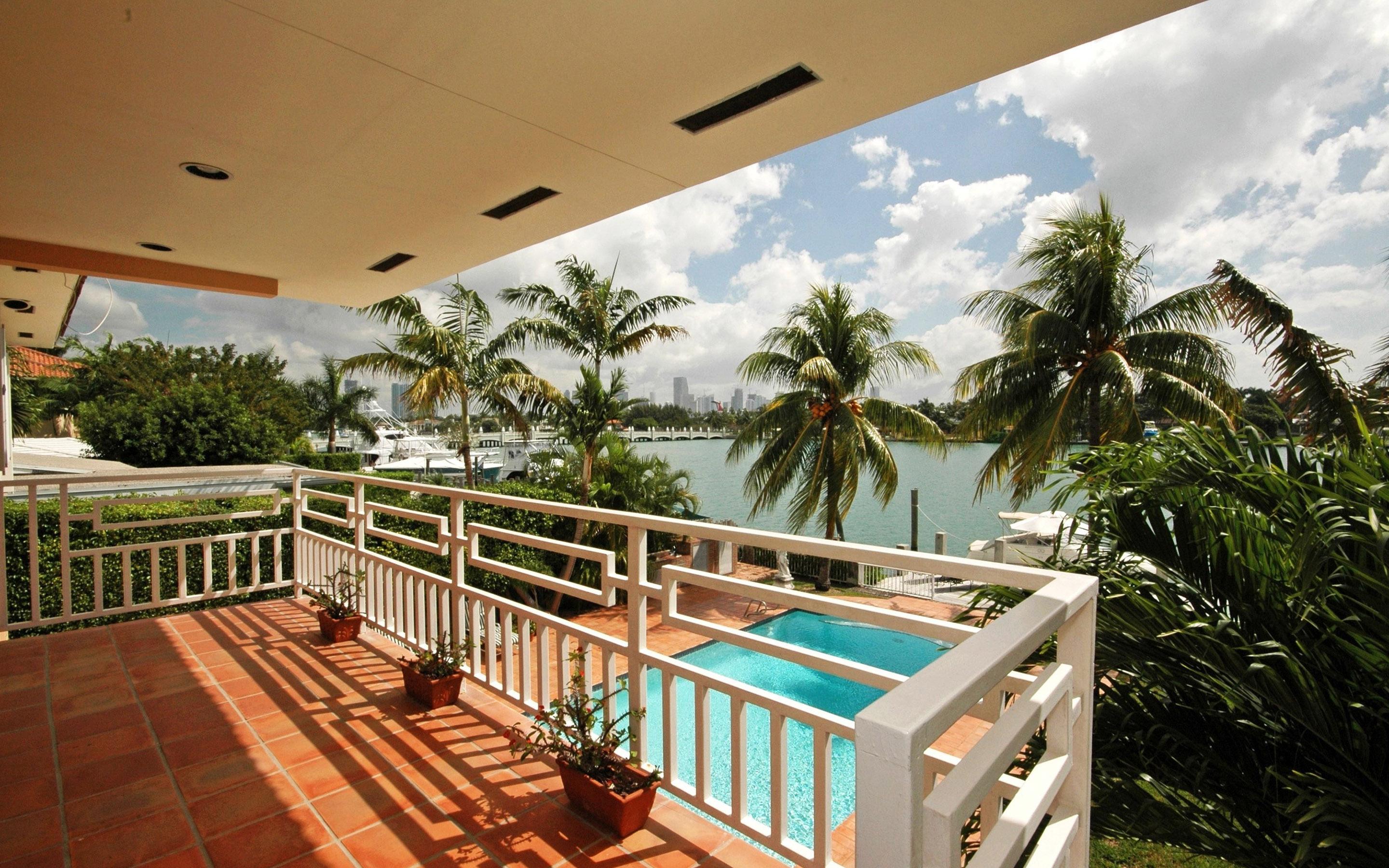 balcony with ocean view