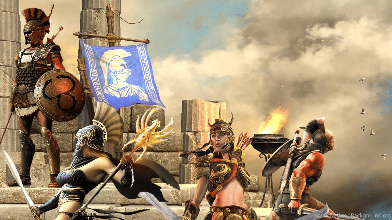 1366x768 Titan Quest YT Logo By Krysztalzg Desktop Background