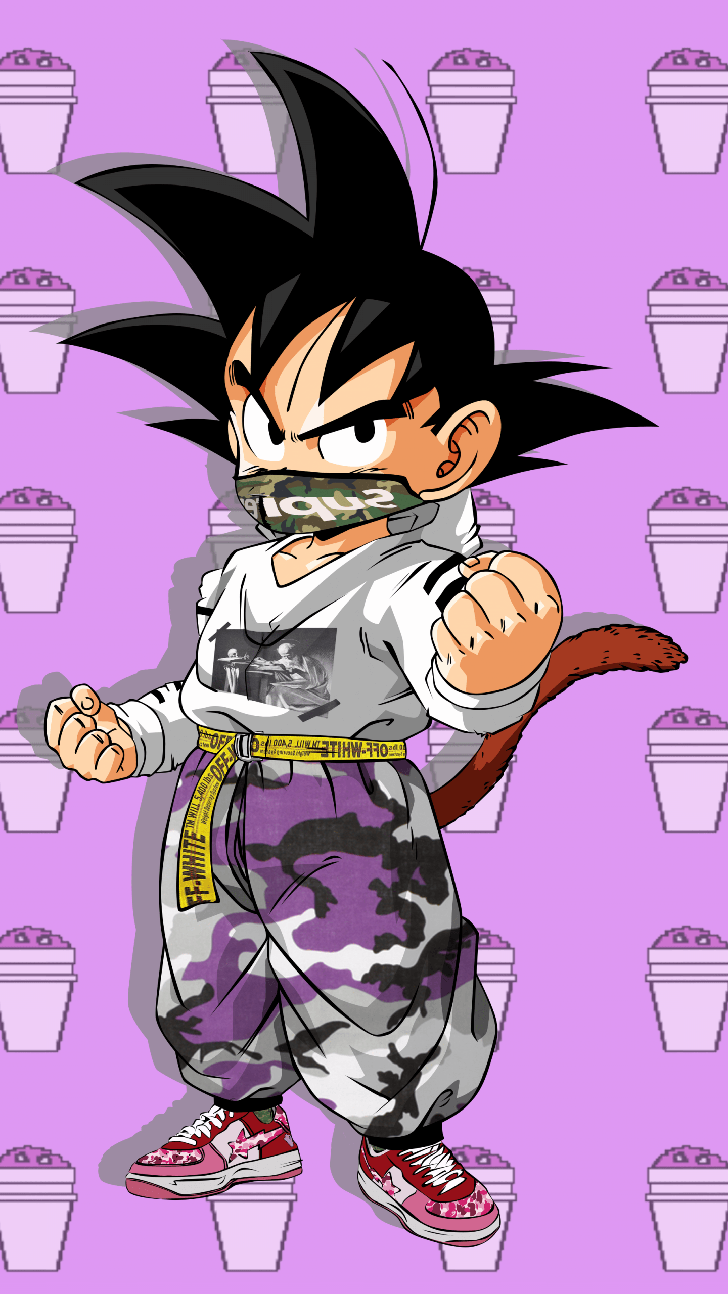 1440x2560 Free download HYPEBEAST GOKU LEAN BACKGROUND Off White Bape Supreme Dope art [3160x3160] for your Desktop, Mobile & Tablet. Explore Supreme Dragon Ball Wallpaper. Supreme Dragon Ball Wallpaper, Dragon