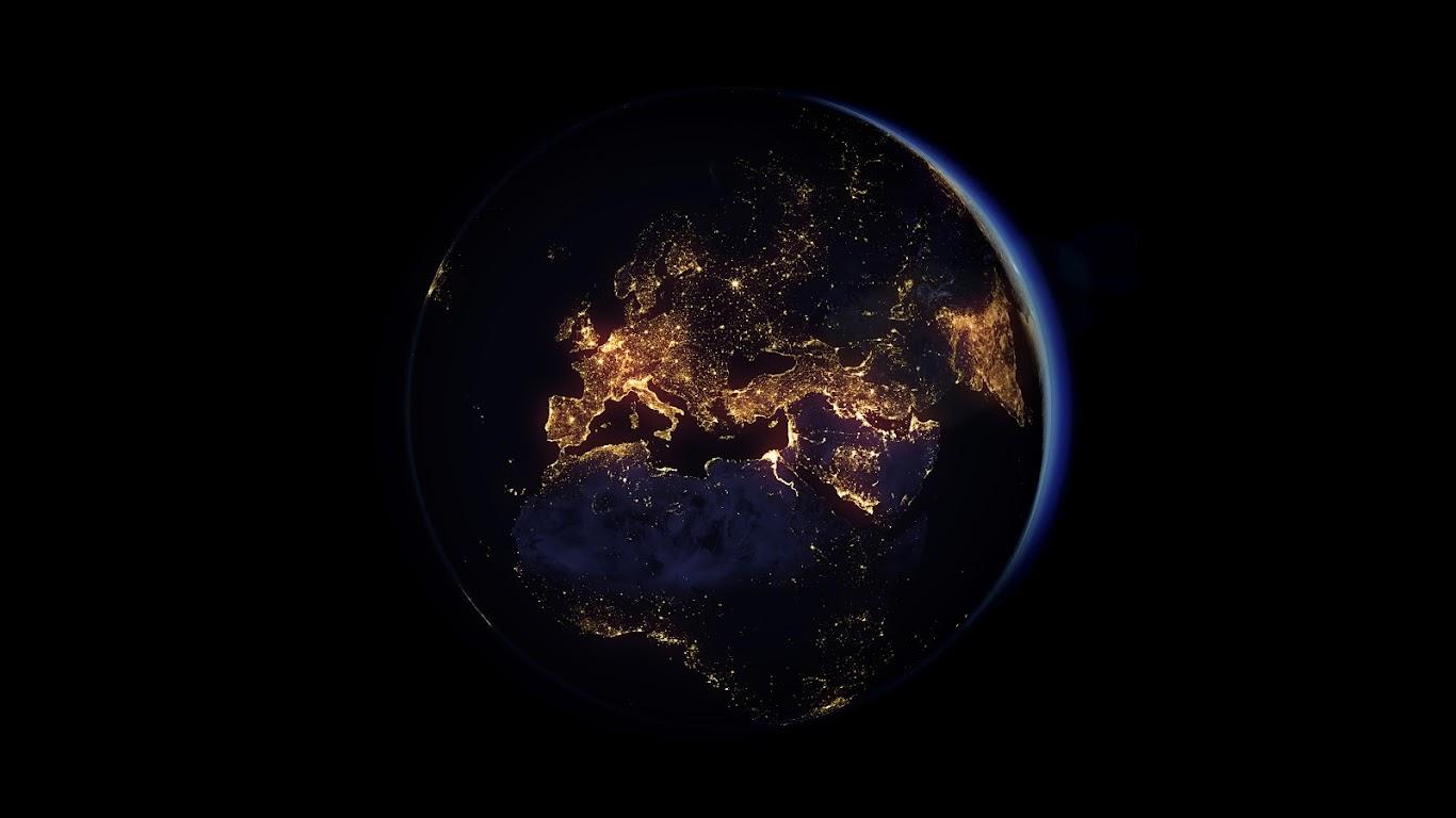1366x768 Planet Earth Space 8K Wallpaper