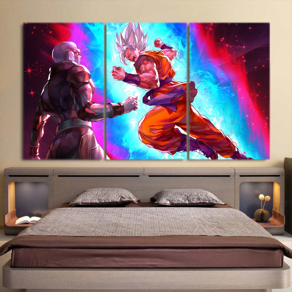 960x960 Dragon Ball Powerful Goku Vs Hit Dope Design 3pc Canvas Print