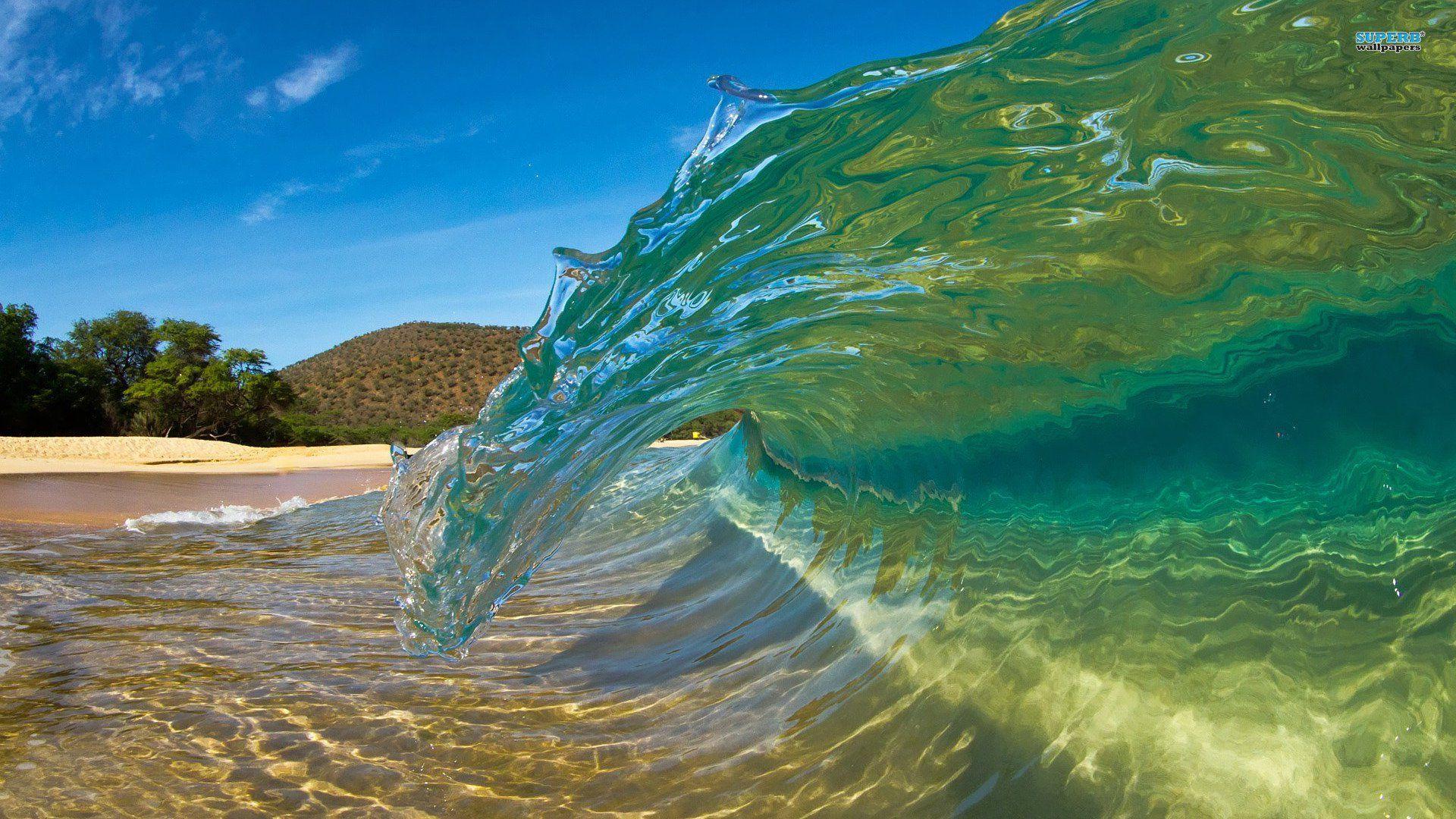 1920x1080 HD wave wallpaper