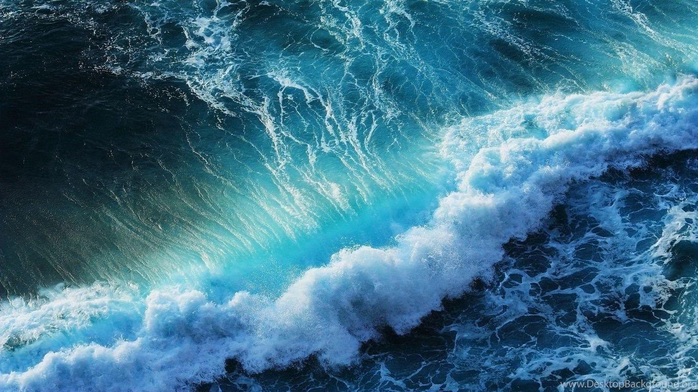 1366x768 Sea Wave Wallpaper Desktop Background