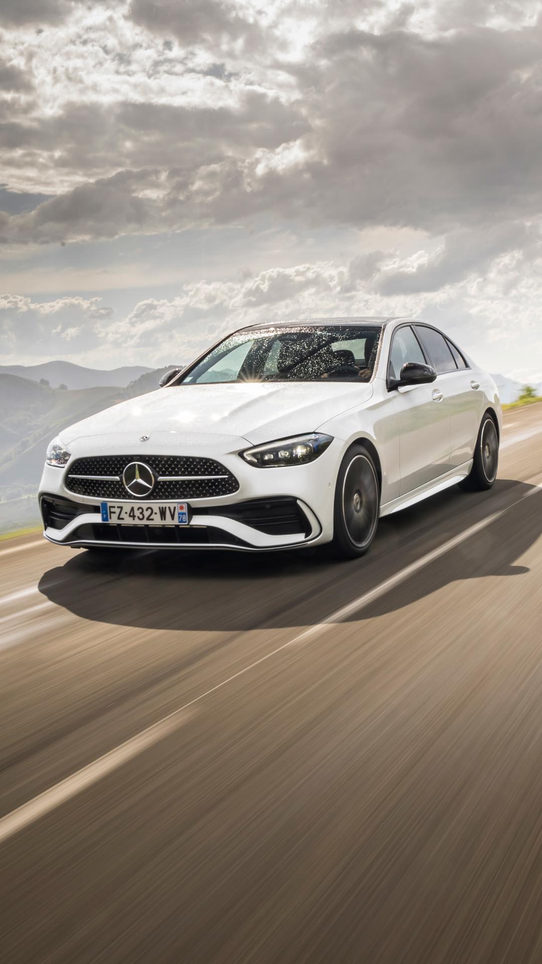 1080x1920 White Mercedes Benz C 220 IPhone 6s, 6 Plus And Pixel XL , One Plus 3t, 5 Wallpaper, HD Cars 4K Wallpaper, Image, Photo And Background
