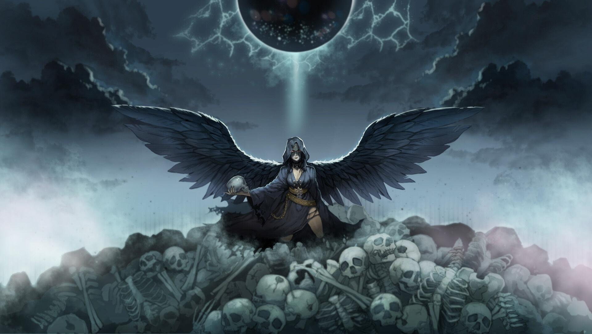 1920x1084 Devil And Angel Background Wallpaper & Background Download