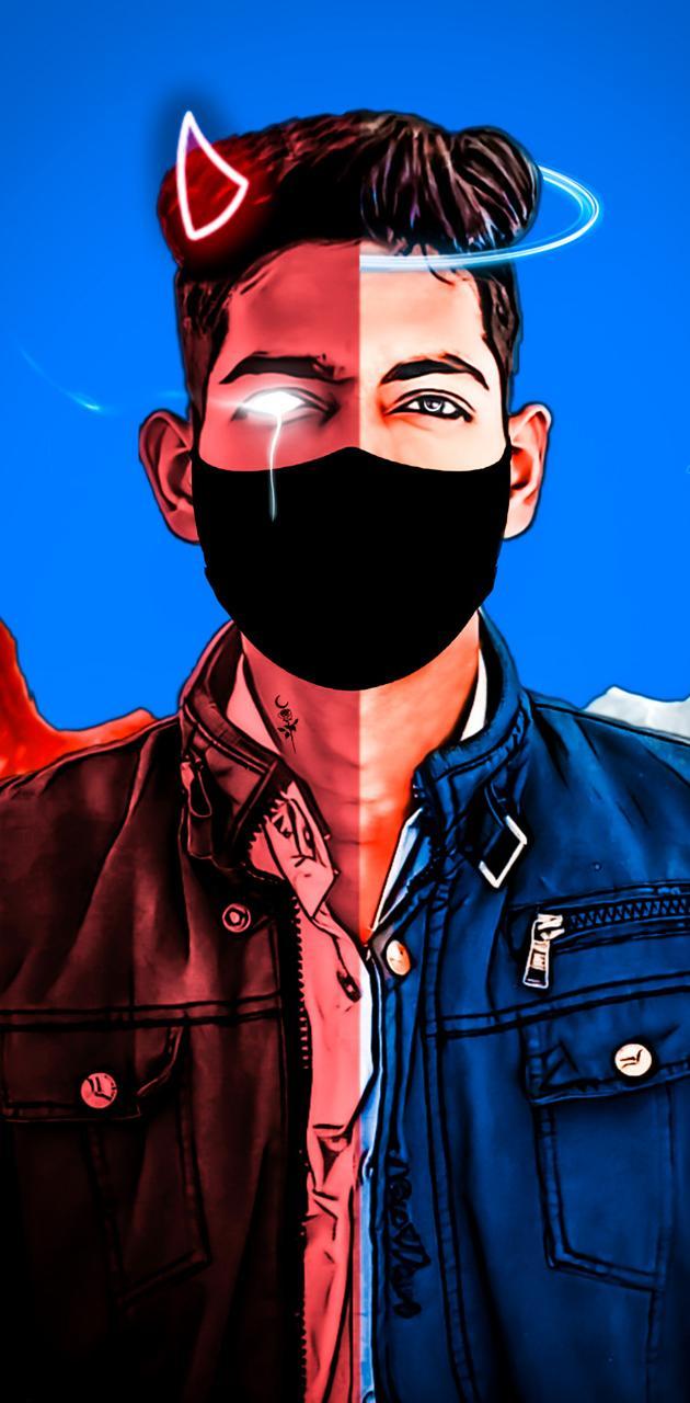 630x1280 Devil vs Angel wallpaper