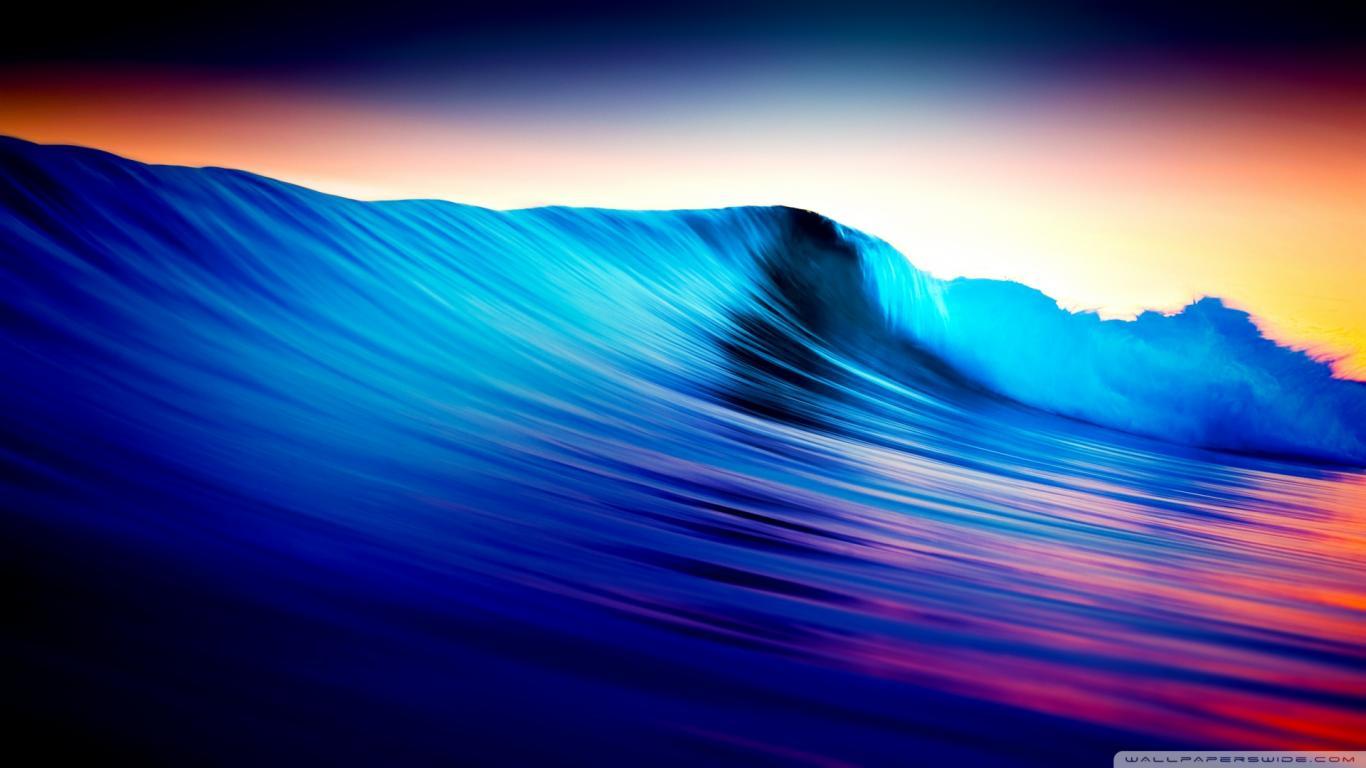 1366x768 Waves Wallpaper #ERDHLRD