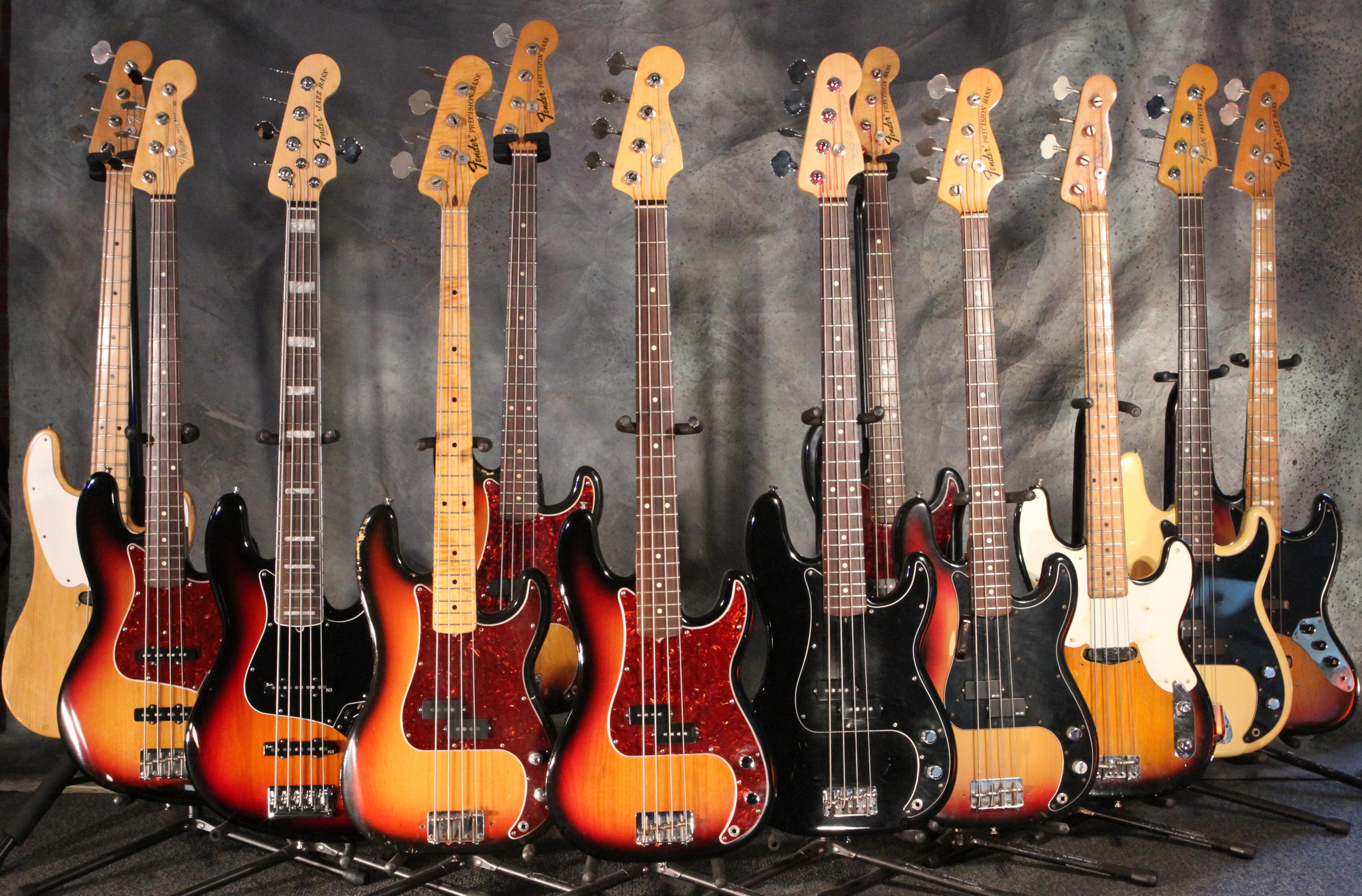 4721x3107 Lots Of Bass Guitars