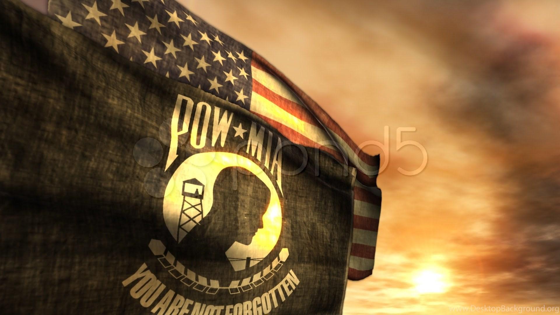 1920x1080 1097) Pow Mia And American Flags With Sunset. Stock Footage YouTube Desktop Background