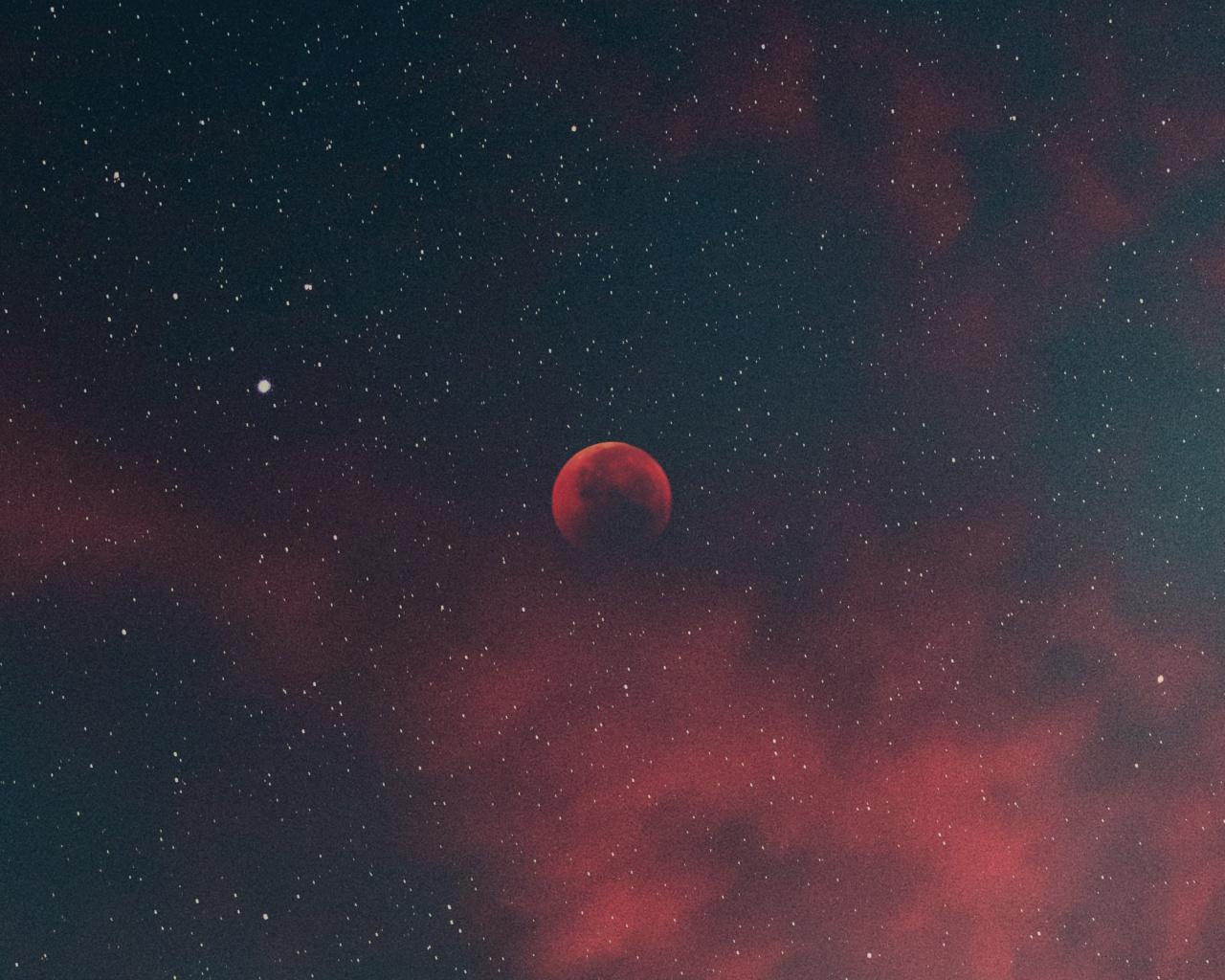 Red Moon Night Sky Wallpapers Top Free Red Moon Night Sky Backgrounds