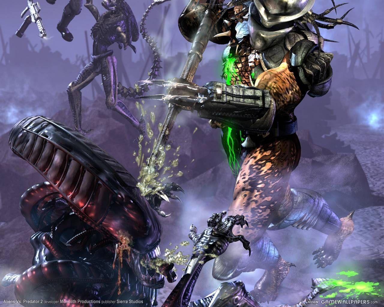 1280x1024 Alien Vs Predator Wallpaper Artwork