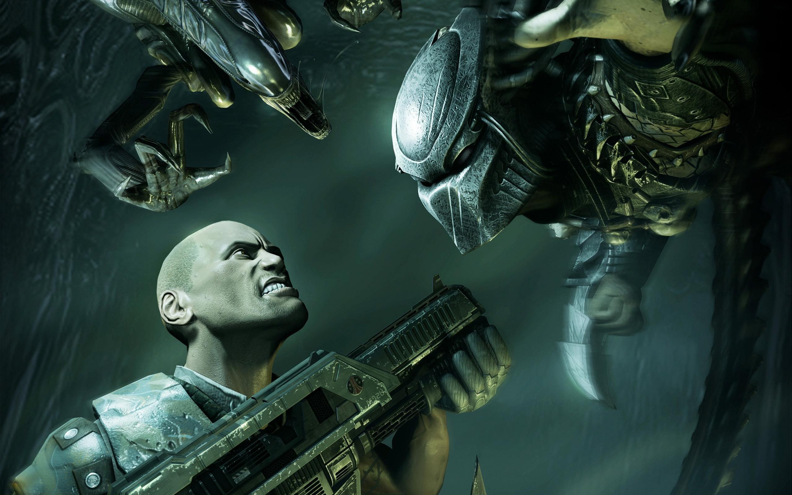 2560x1600 Aliens Vs. Predator wallpaper HD for desktop background