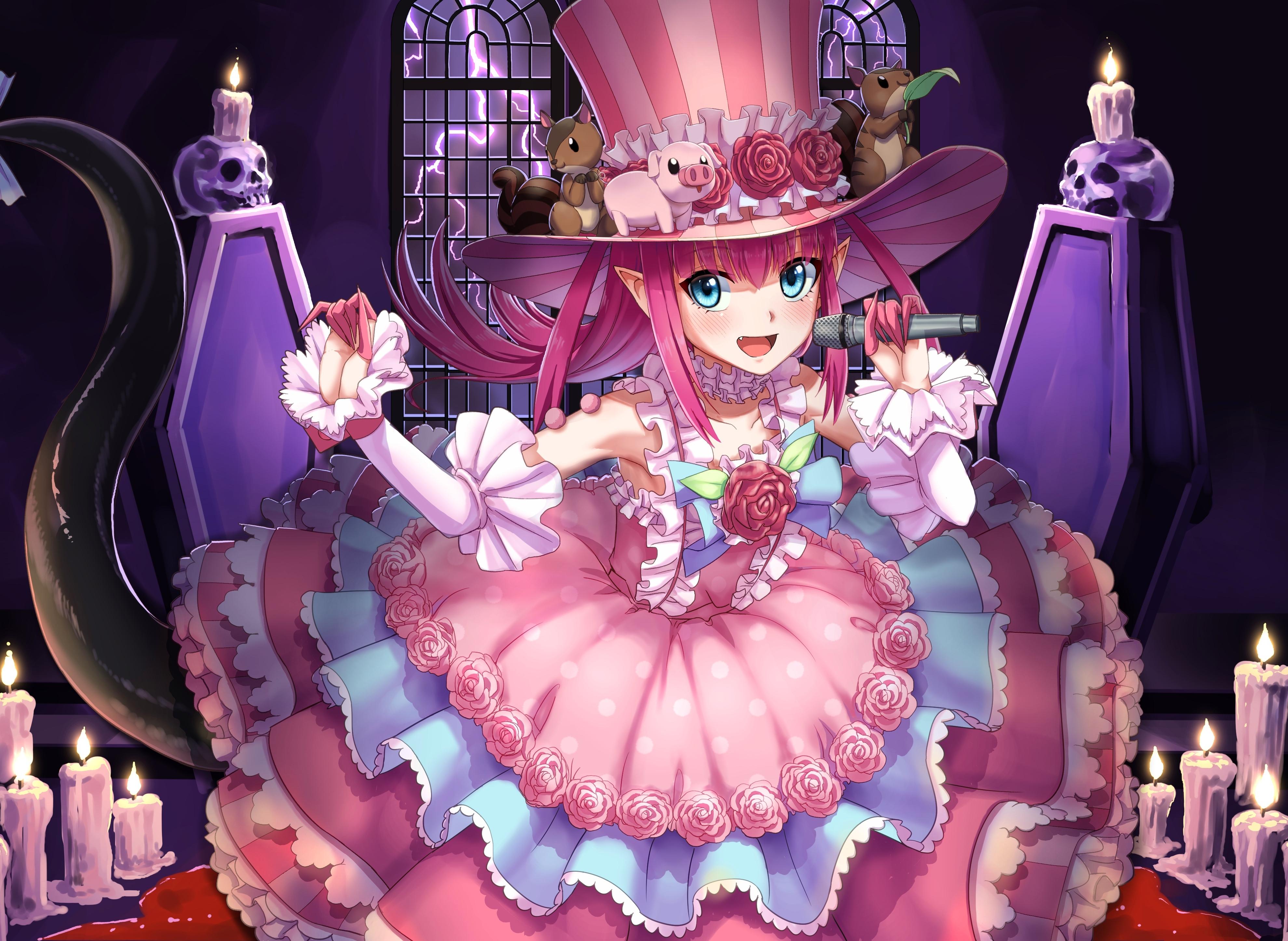 3960x2894 Wallpaper Elf Ears, Pink Hair, Elizabeth Bathory, Lolita Fashion, Fate Grand Order:3960x2894