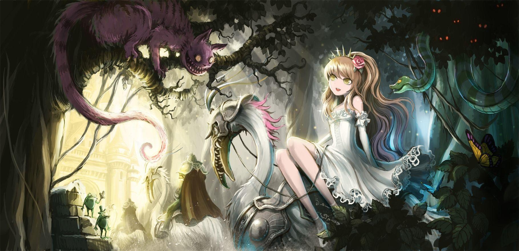 alice in wonderland anime fan art