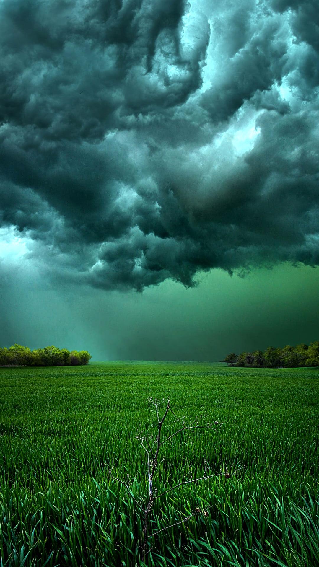 1080x1920 Rainy Clouds Wallpaper