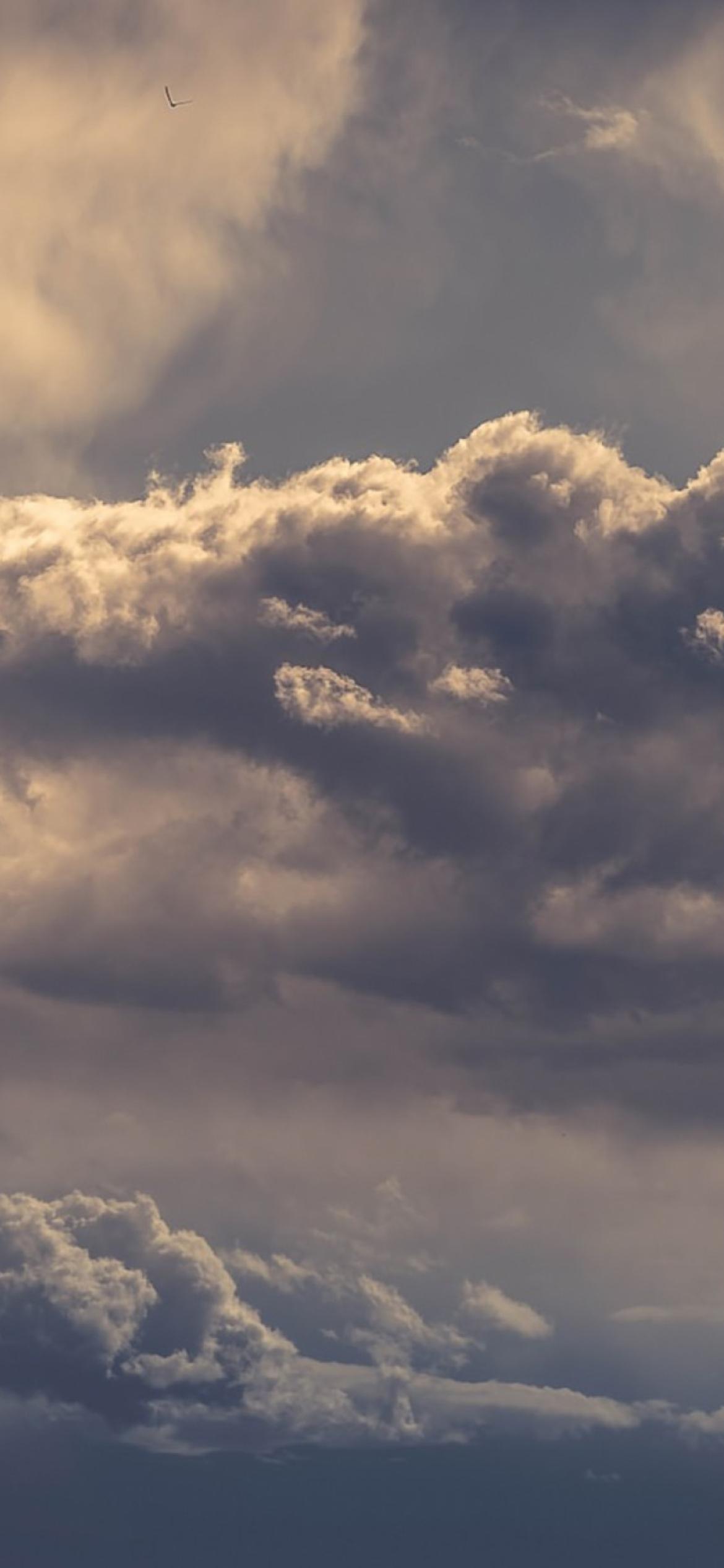 1170x2532 Storm Clouds Wallpaper for iPhone XR