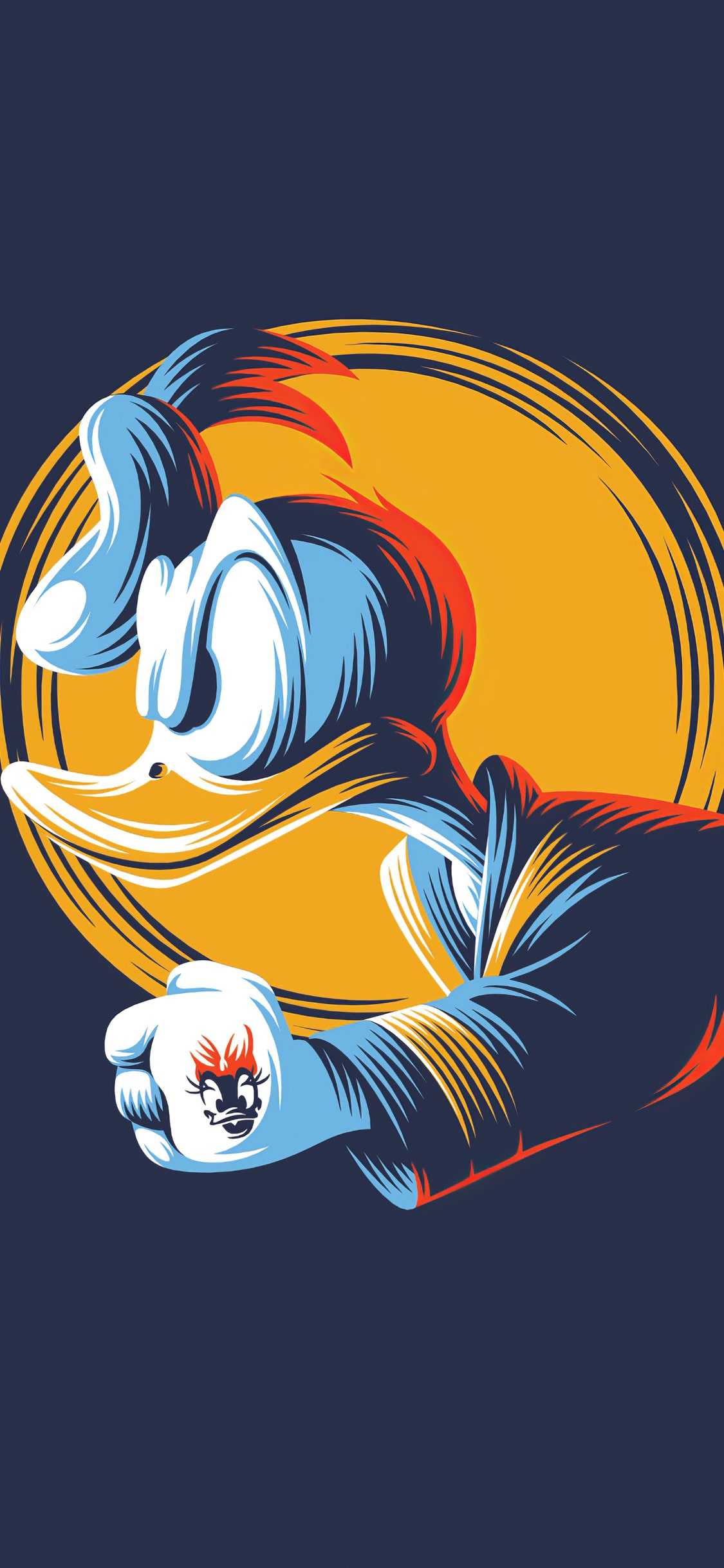 1125x2436 Donald Duck Wallpaper IPhone