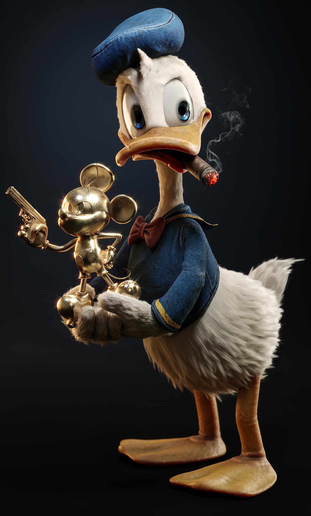 1280x2120 Donald Duck Found A Treasure 4k iPhone HD 4k Wallpaper, Image, Background, Photo and Picture