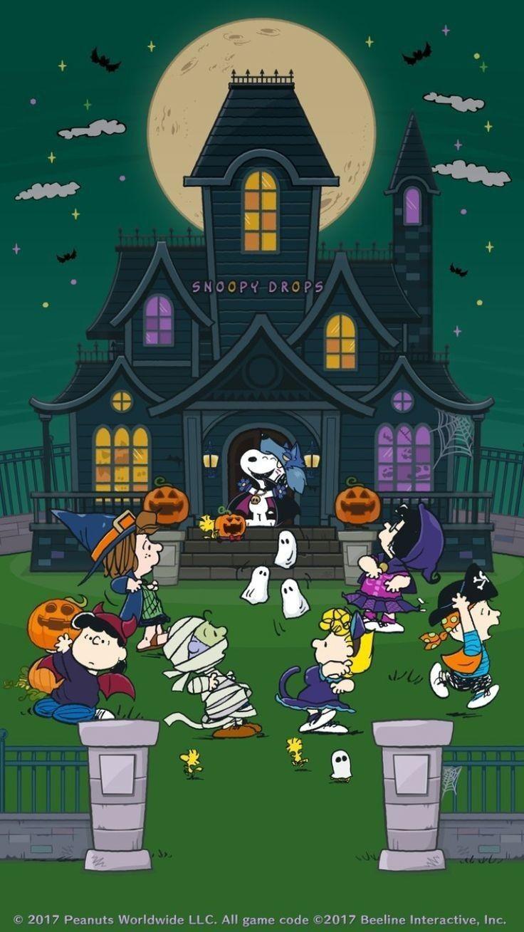 736x1309 Halloween Peanuts Wallpaper