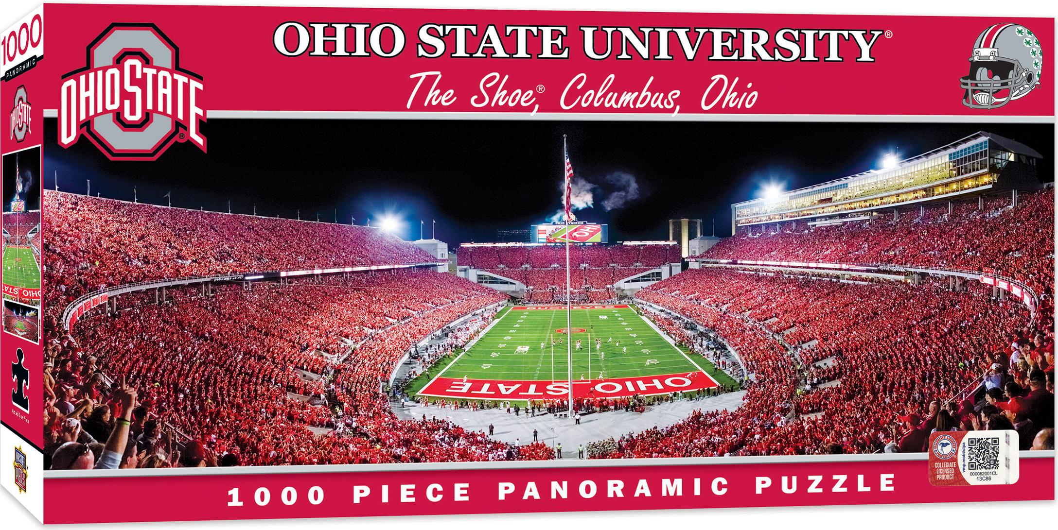 2176x1091 Ohio State Buckeyes 1000 Piece End Zone Stadium Panoramic Jigsaw Puzzle