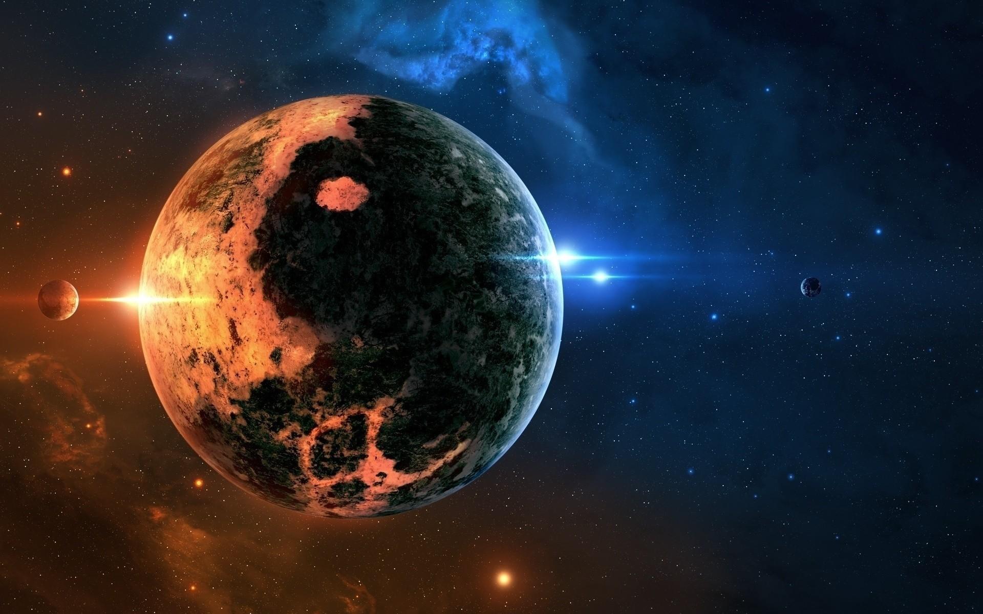 1920x1200 Blue Space Wallpaper HD