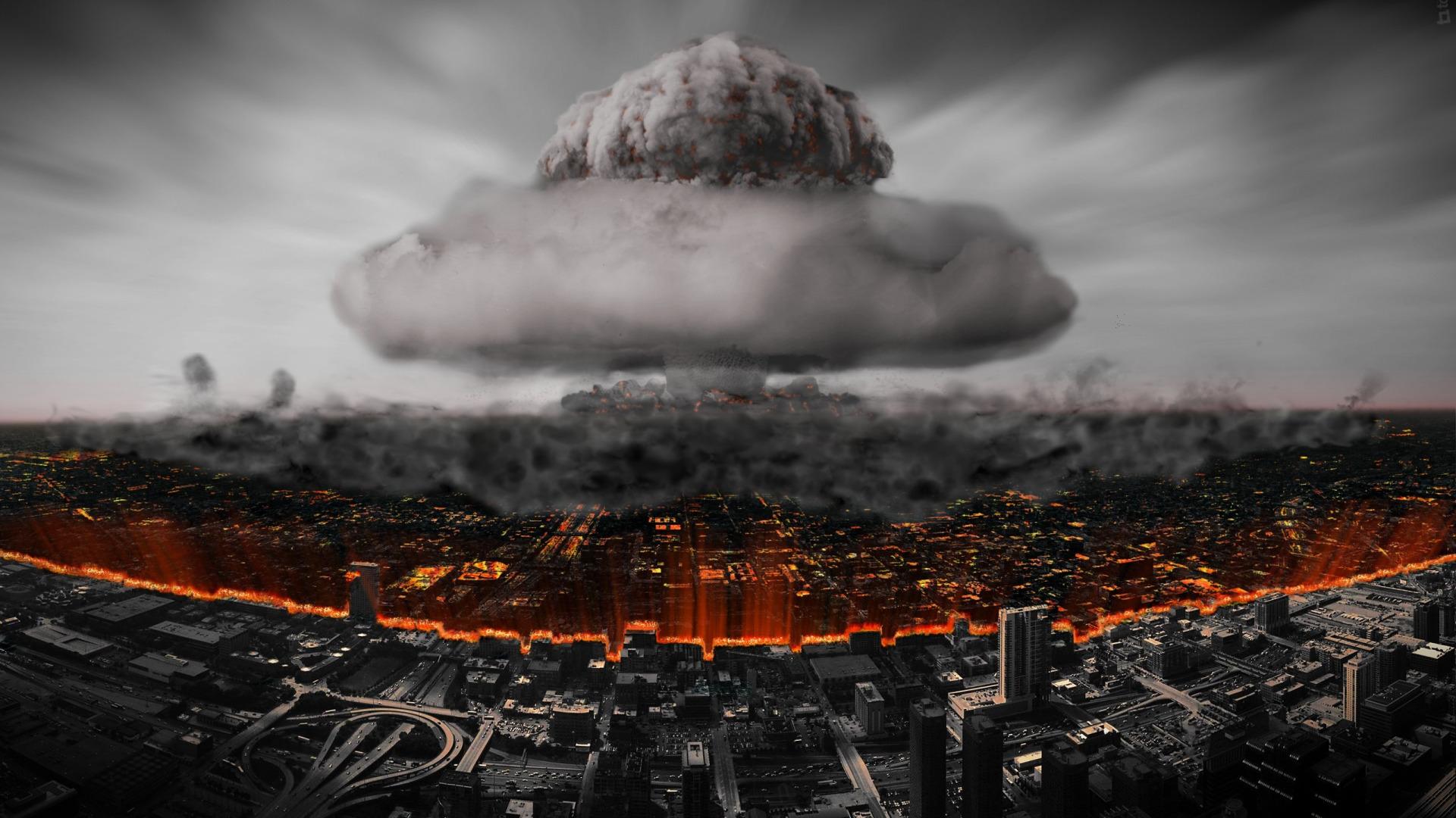 1920x1080 Download wallpaper the city, destruction, A nuclear explosion, atomic bomb, section landscapes in resolution 1920x1080