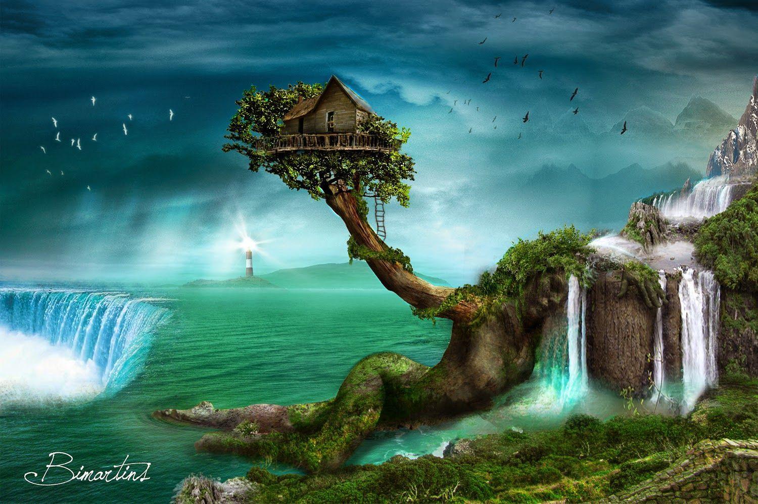 1500x998 Fairy House Wallpaper
