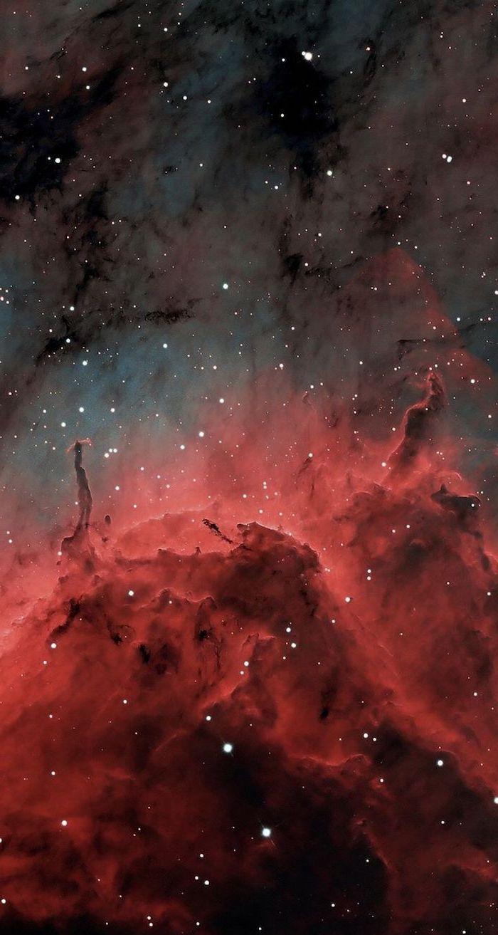 700x1313 Dark Aesthetic Of Galaxy In Red Black And Grey Space Wallpaper Hd Sky Filled With Stars. Cool Galaxy Wallpaper, Space Phone Wallpaper, Wallpaper Space