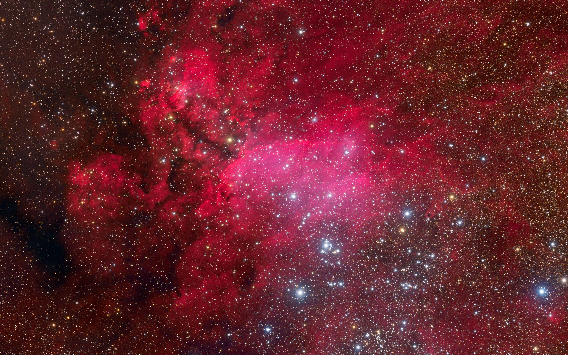 1920x1200 Desktop Red Galaxy Wallpaper