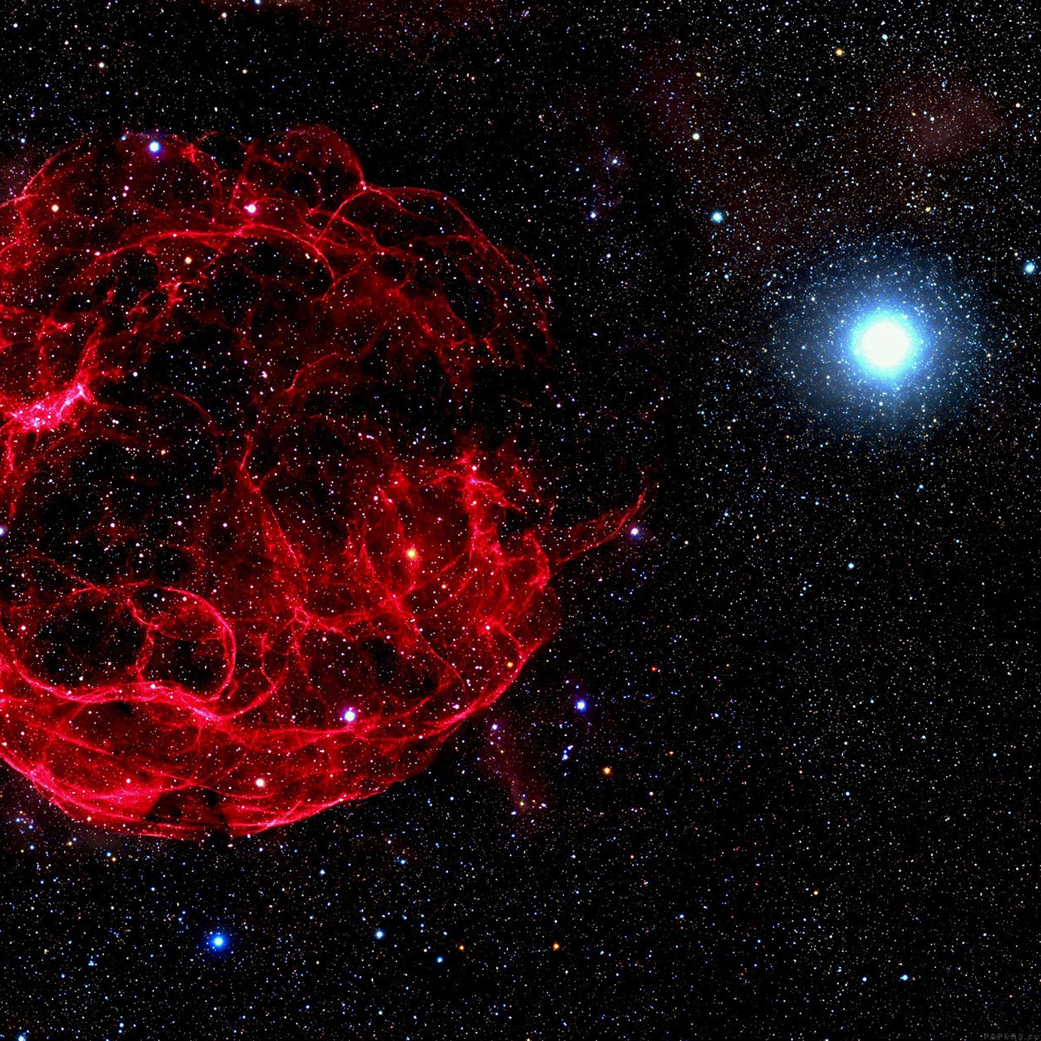 2048x2048 Space Red Bigbang Star Art Nature