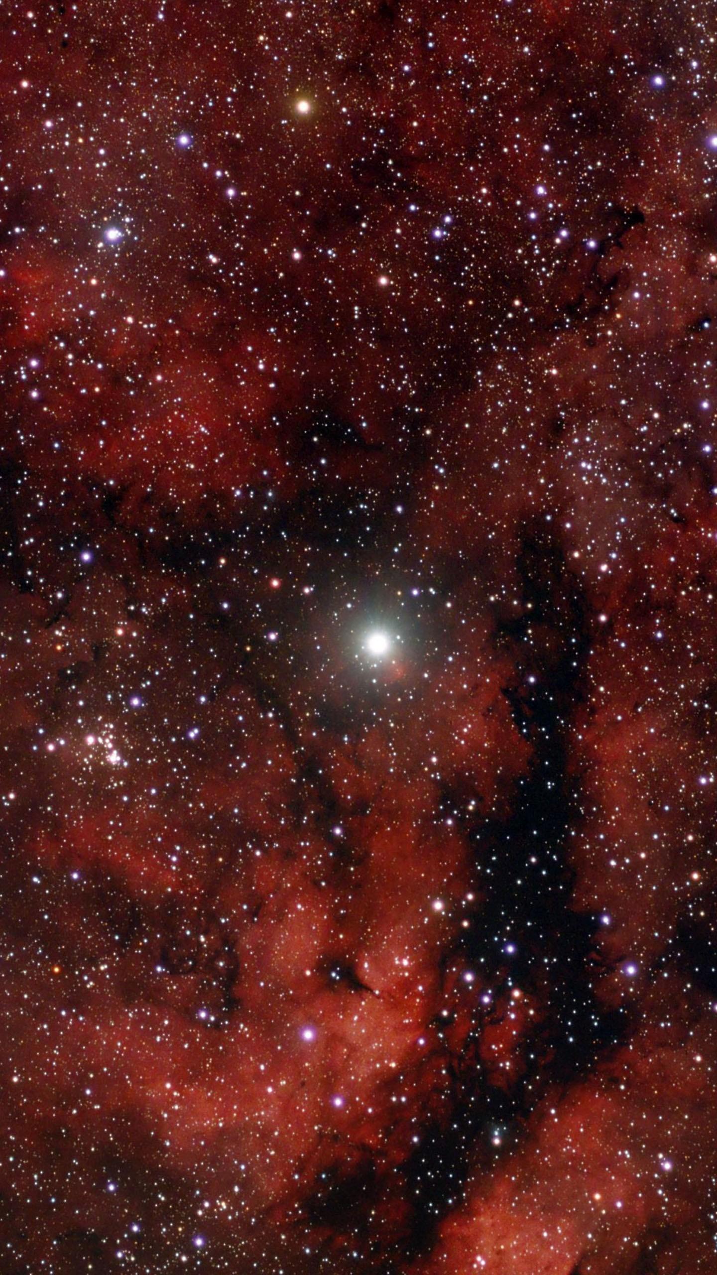 1440x2560 Space Red Black Nebula Glow Stars Galaxy 4K HD Galaxy Wallpaper