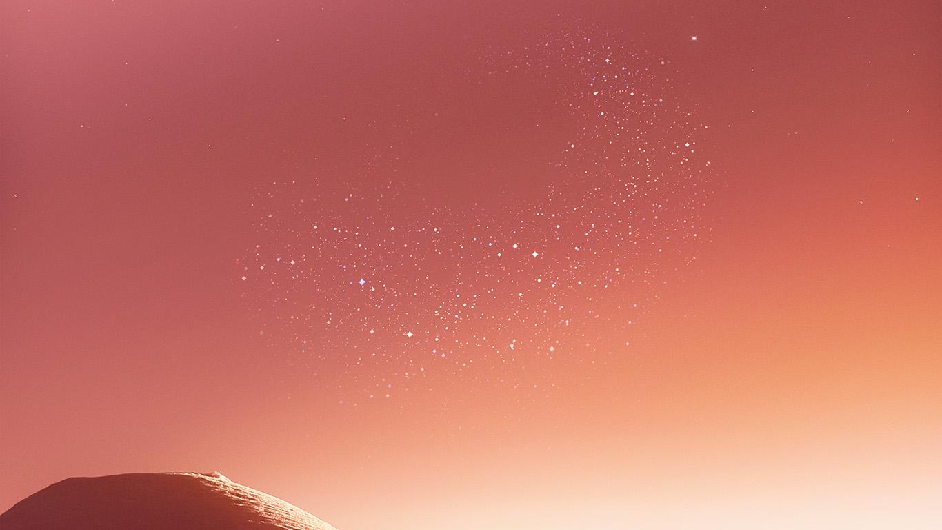 1366x768 Pink To Orange Galaxy
