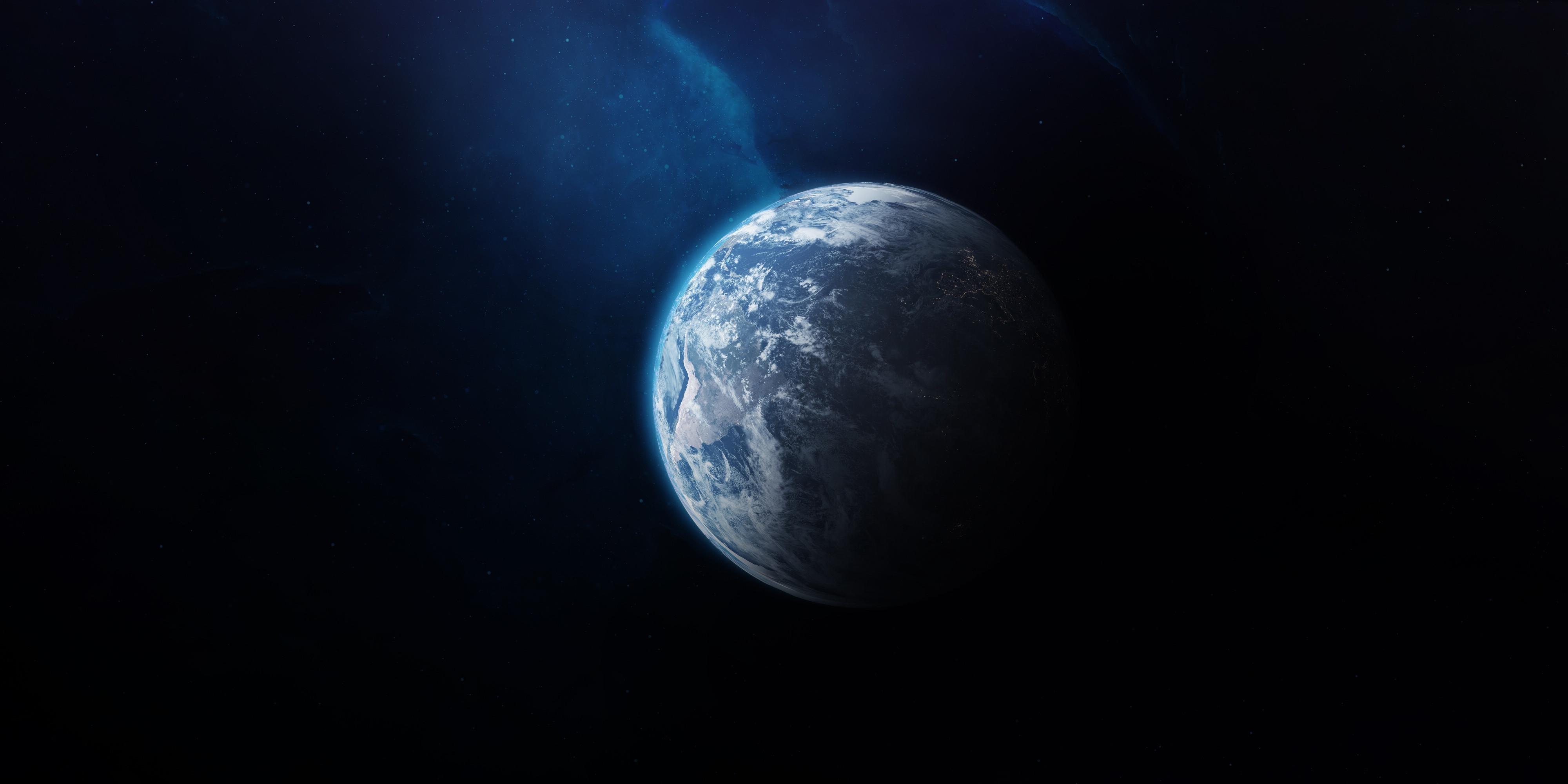 4000x2000 Earth From Outer Space Wallpaper, HD Space 4K Wallpaper, Image, Photo and Background