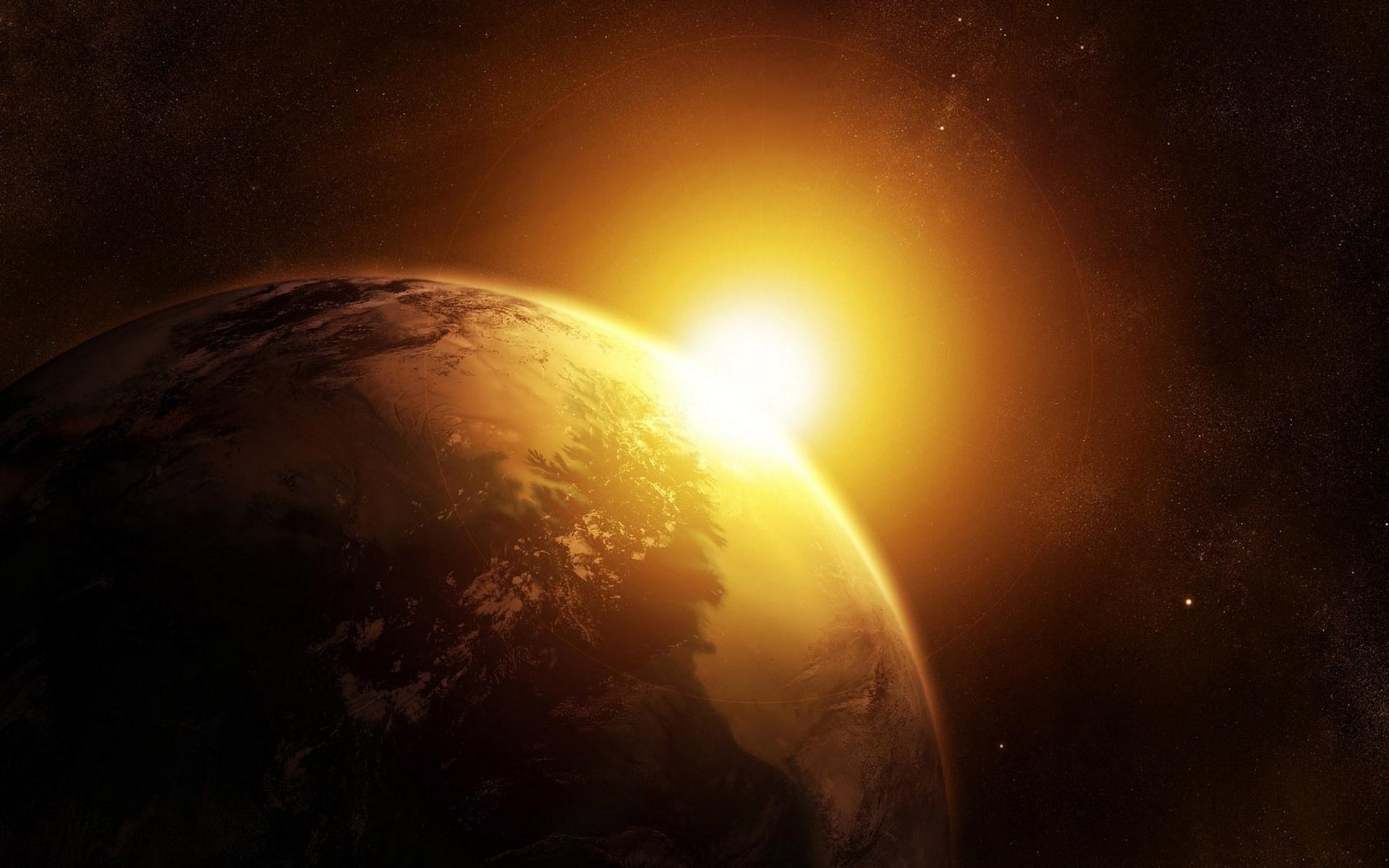 1920x1200 Wallpaper. Cosmos. photo. picture. planet, the sun, earth, the universe, star