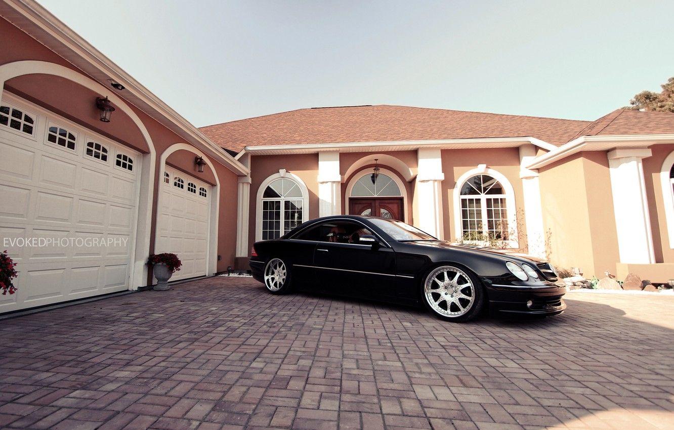 1332x850 Wallpaper Black, Windows, Mercedes Benz, Garage, Black, Mansion