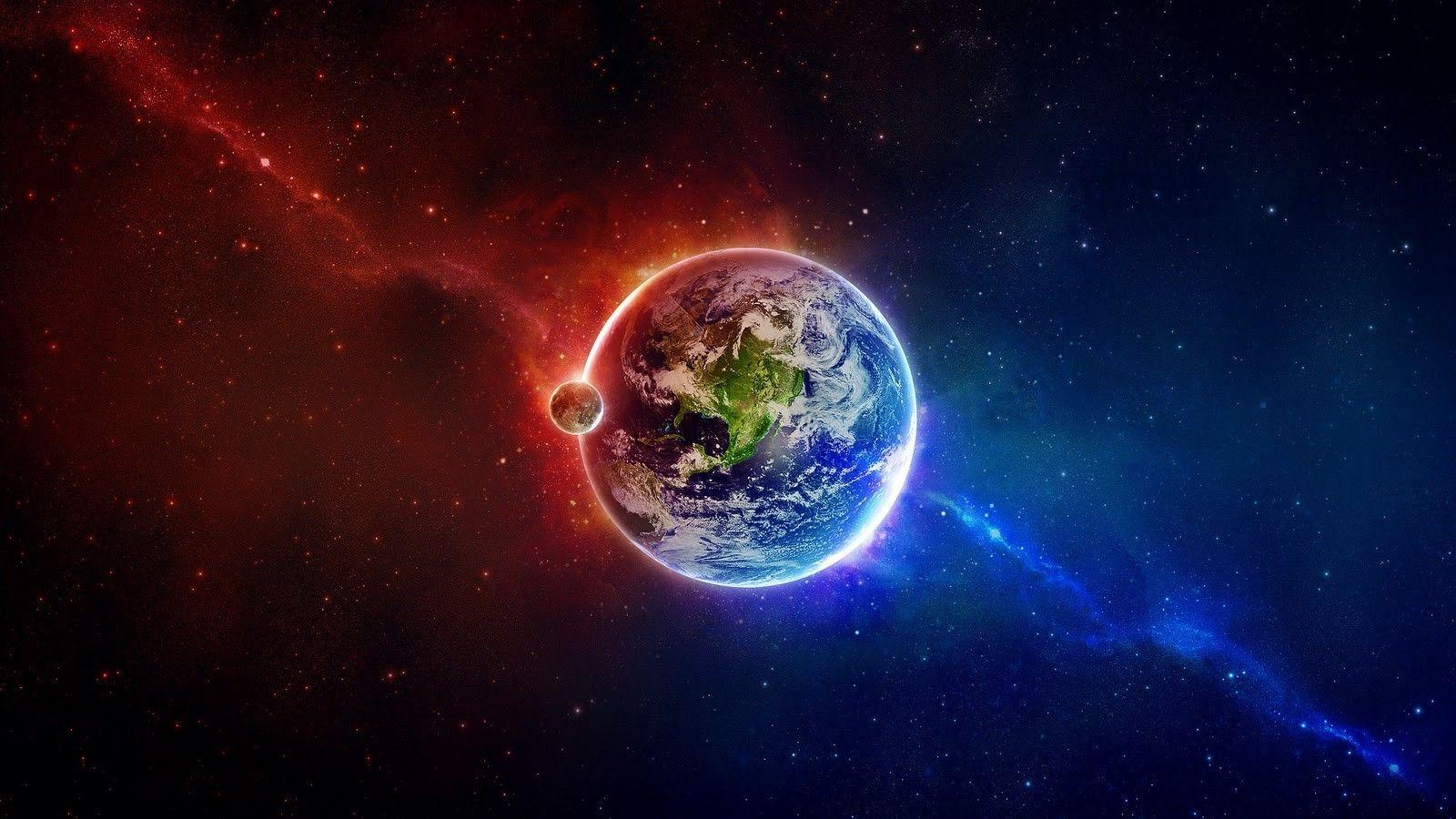 1600x900 Colorful Planet Wallpaper