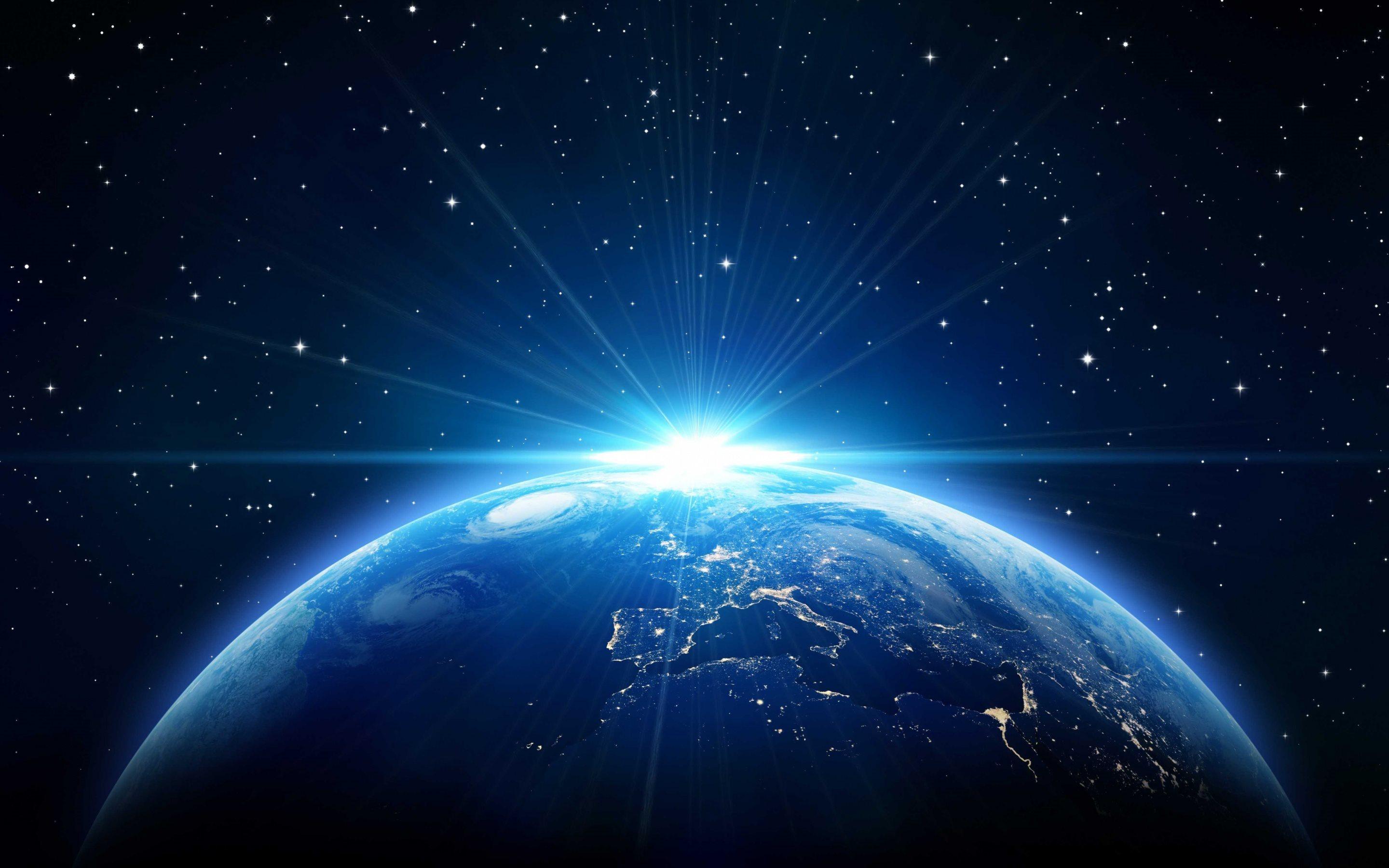 2880x1800 Download wallpaper planet earth, space, sun, Earth for desktop with resolution 2880x1800. High Quality HD picture wallpaper