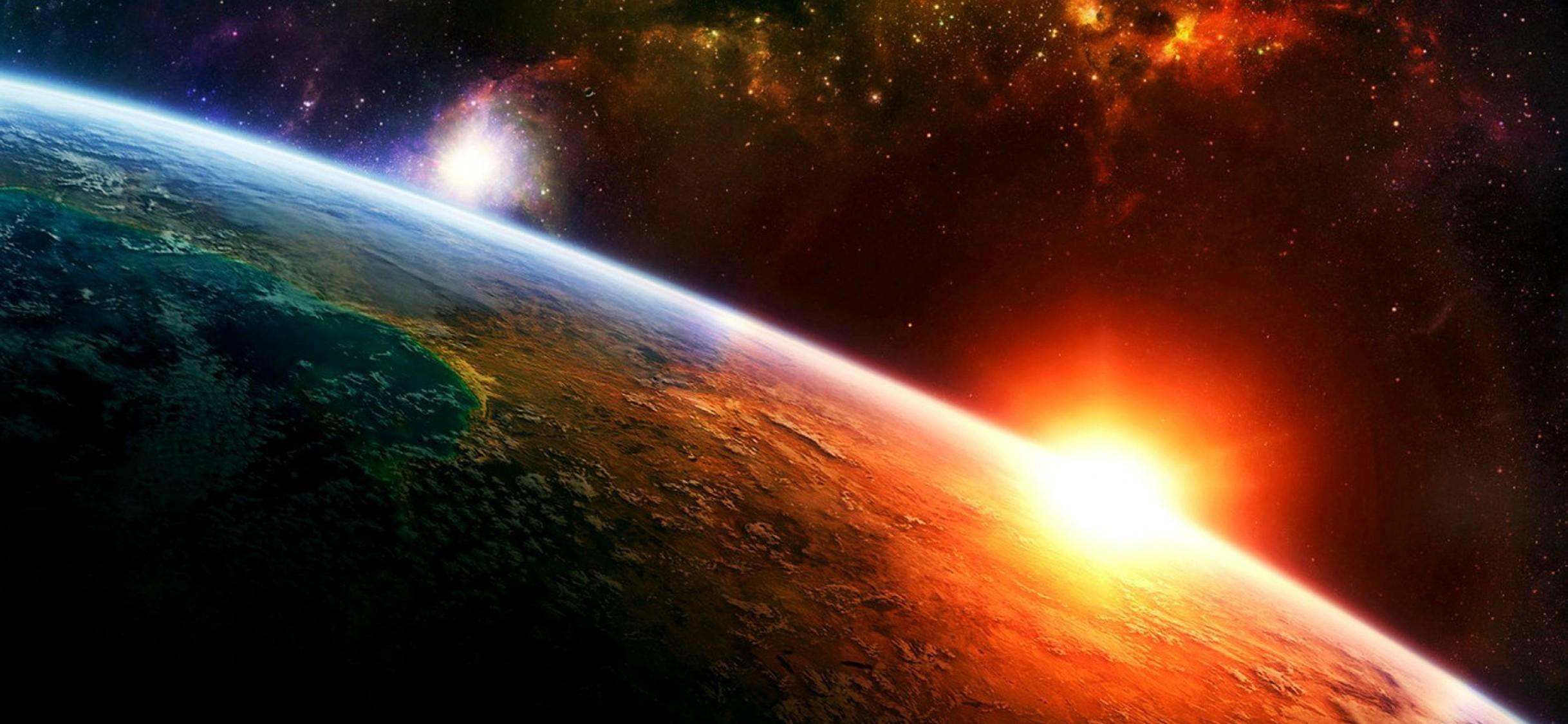 2436x1125 Sun and Earth Wallpaper for Desktop and Mobiles iPhone X