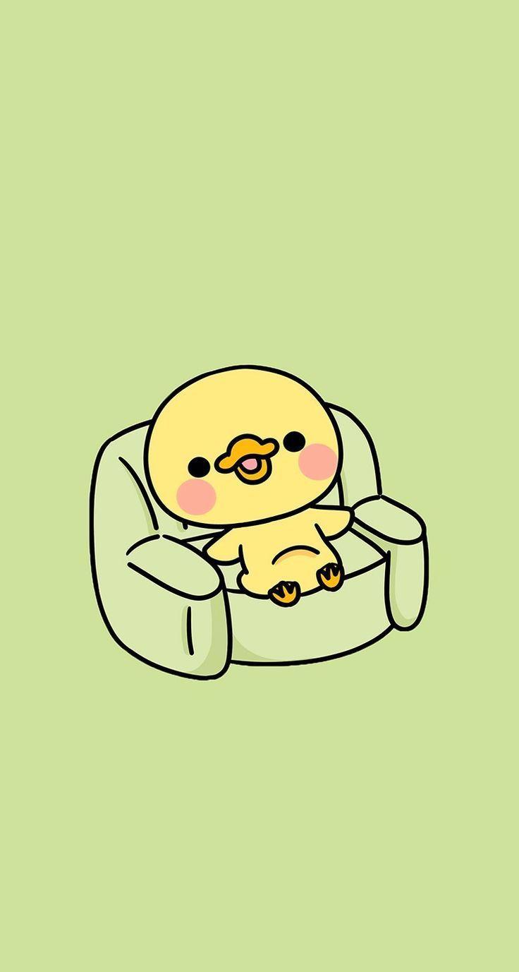 736x1377 Kawaii Duck Wallpaper