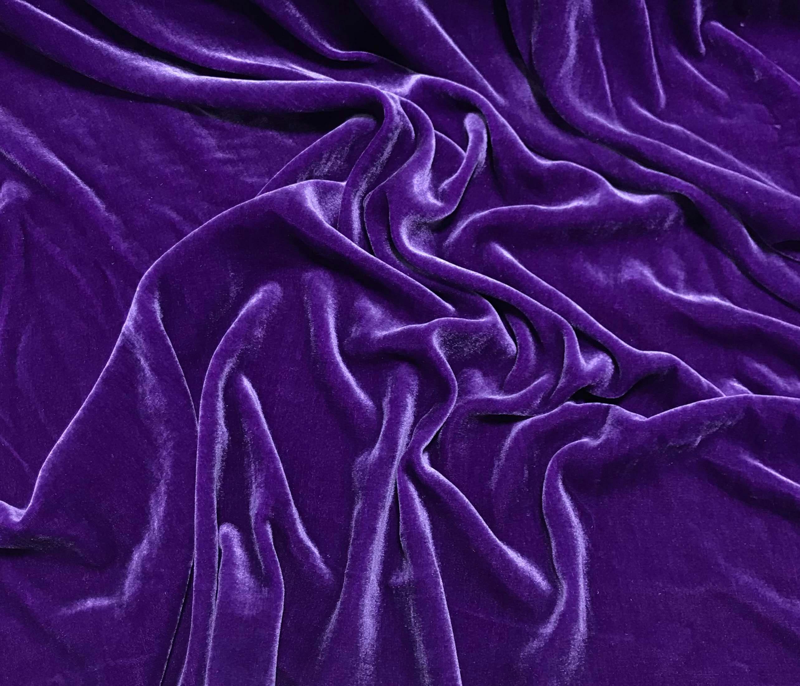 2568x2202 Violet Purple Silk Velvet Fabric