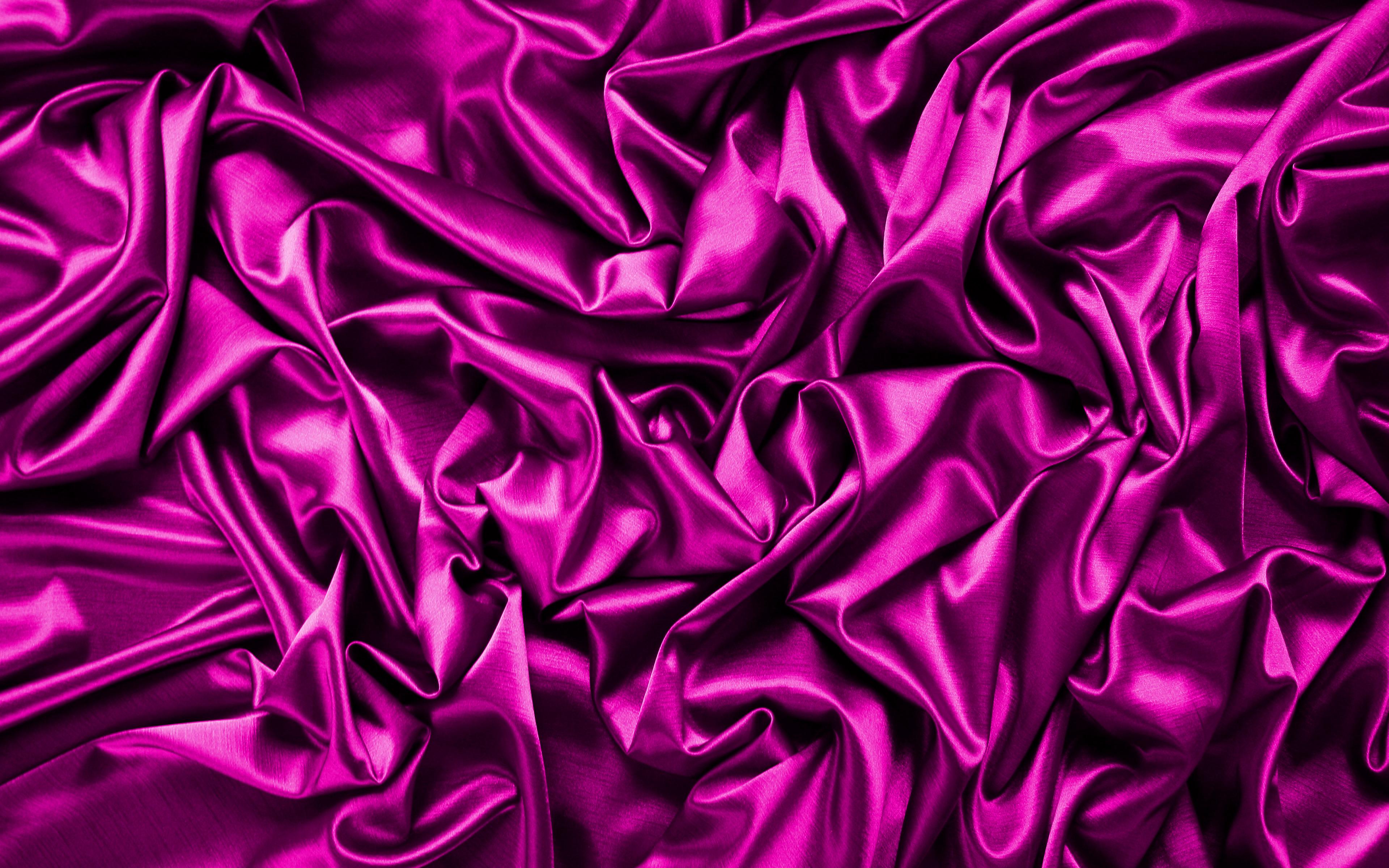 3840x2400 Download wallpaper purple satin background, 4k, silk textures, satin wavy background, purple background, satin textures, satin background, purple silk texture for desktop with resolution 3840x2400. High Quality HD picture wallpaper