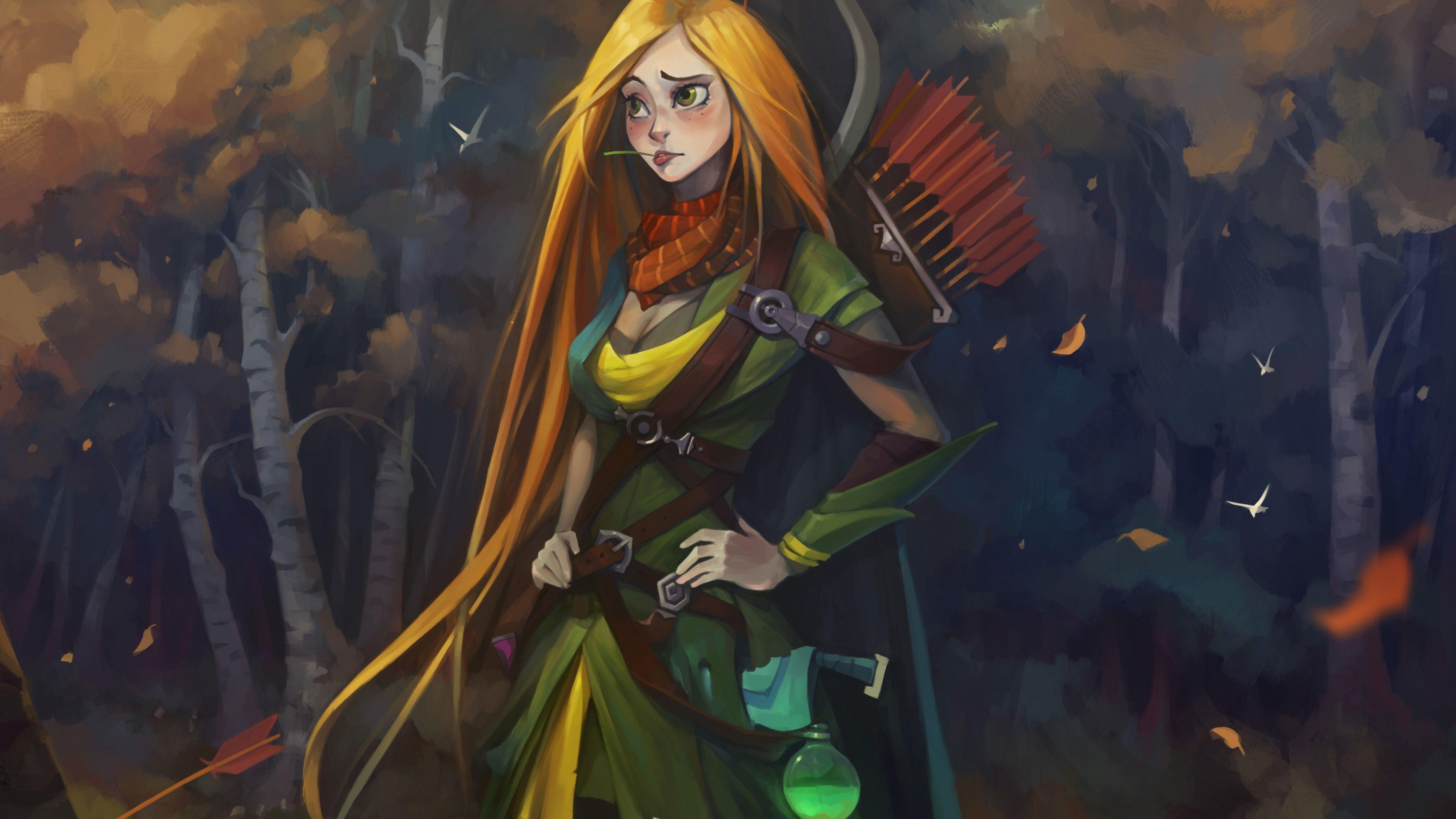 5120x2880 elf #female #women #fantasy #art #medieval. Character wallpaper, Anime characters, Anime