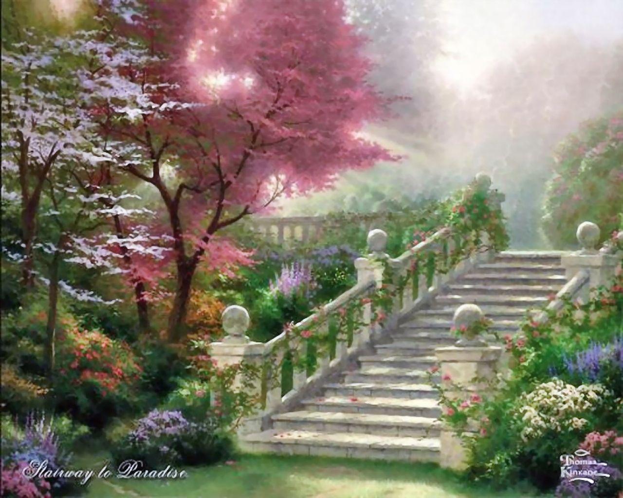1280x1024 Free download Download Wallpaper Thomas Kinkade stairway to heaven 1280x1024 [1280x1024] for your Desktop, Mobile & Tablet. Explore Heaven Wallpaper. Heaven Image Background, Heaven and Hell Wallpaper, Heaven Desktop Wallpaper