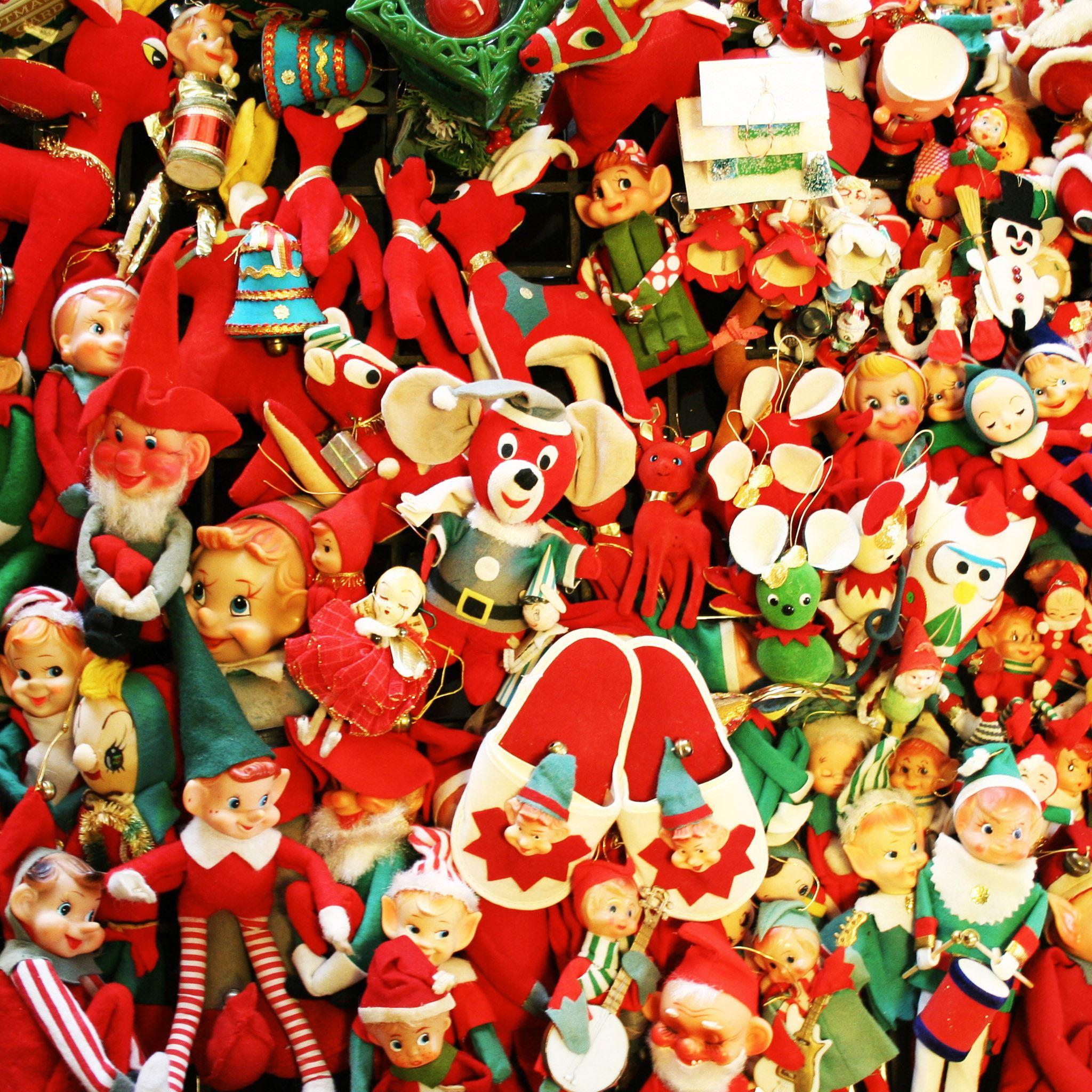2048x2048 Christmas ornaments iPad Air Wallpaper Free Download
